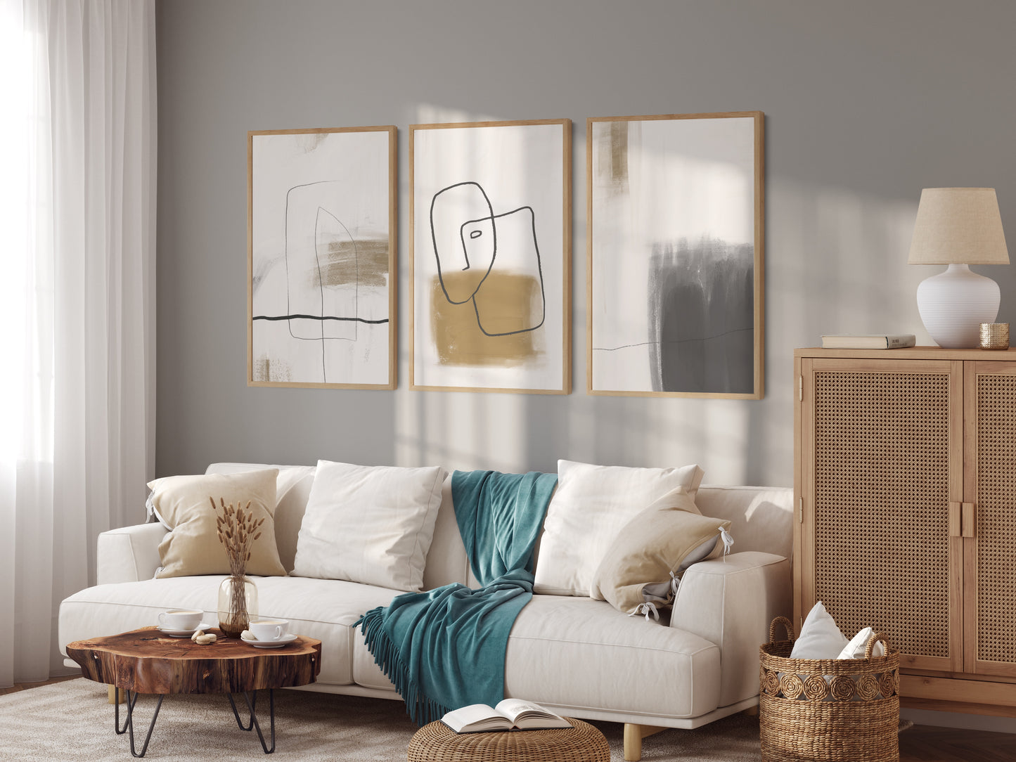 Abstract Poster "Grey"