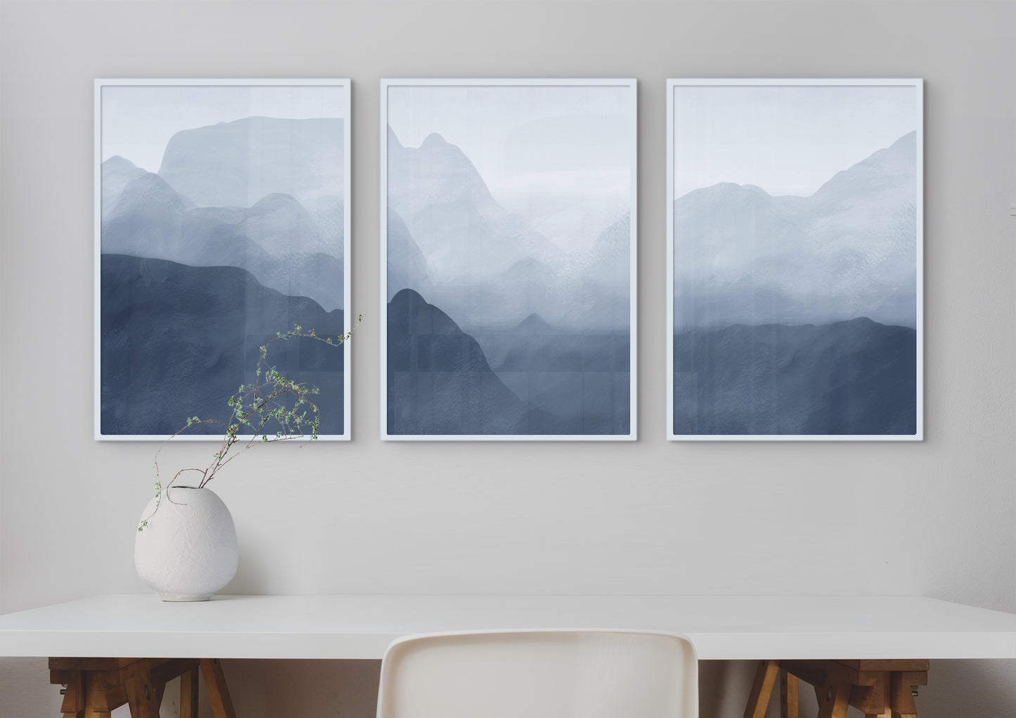 Abstract Poster "Blue Mountains" No. 1