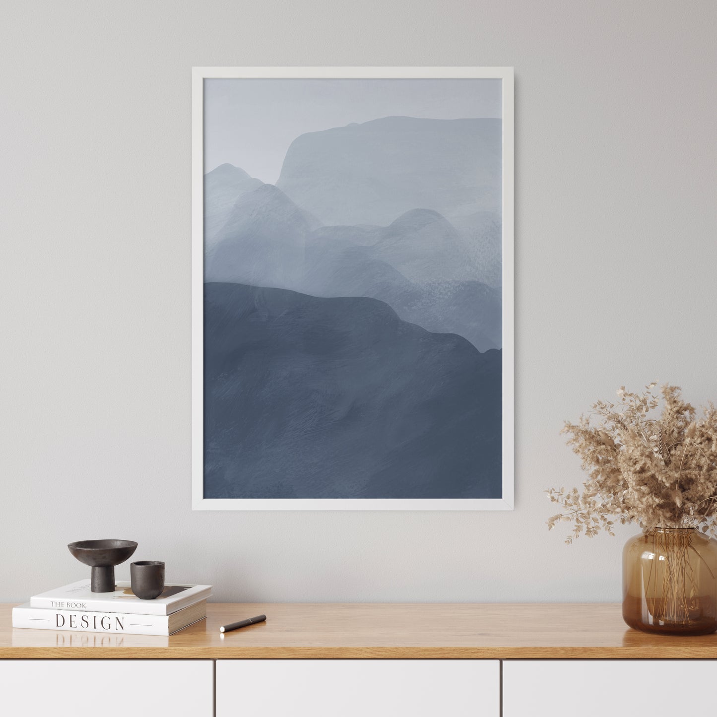 Abstract Poster "Blue Mountains" No. 1