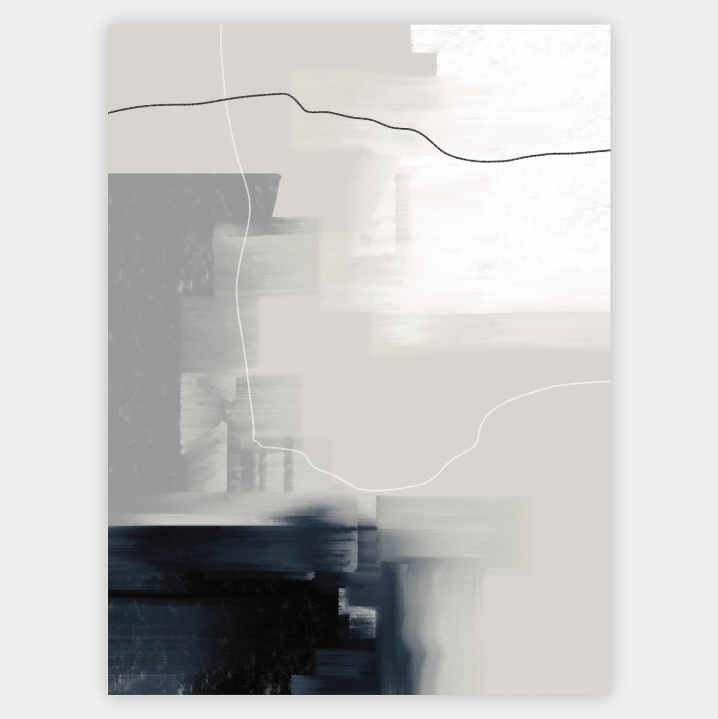 Abstract Poster "Navy" No. 1