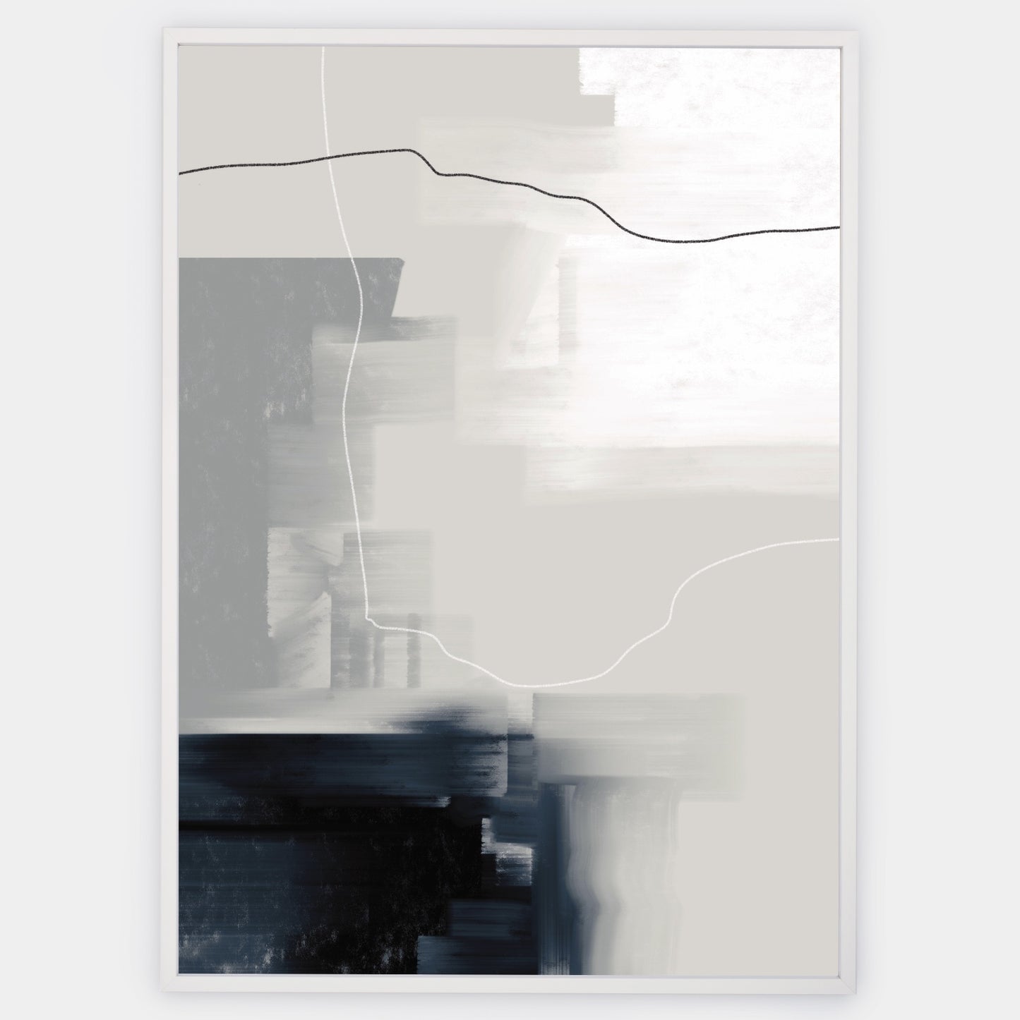 Abstract Poster "Navy" No. 1