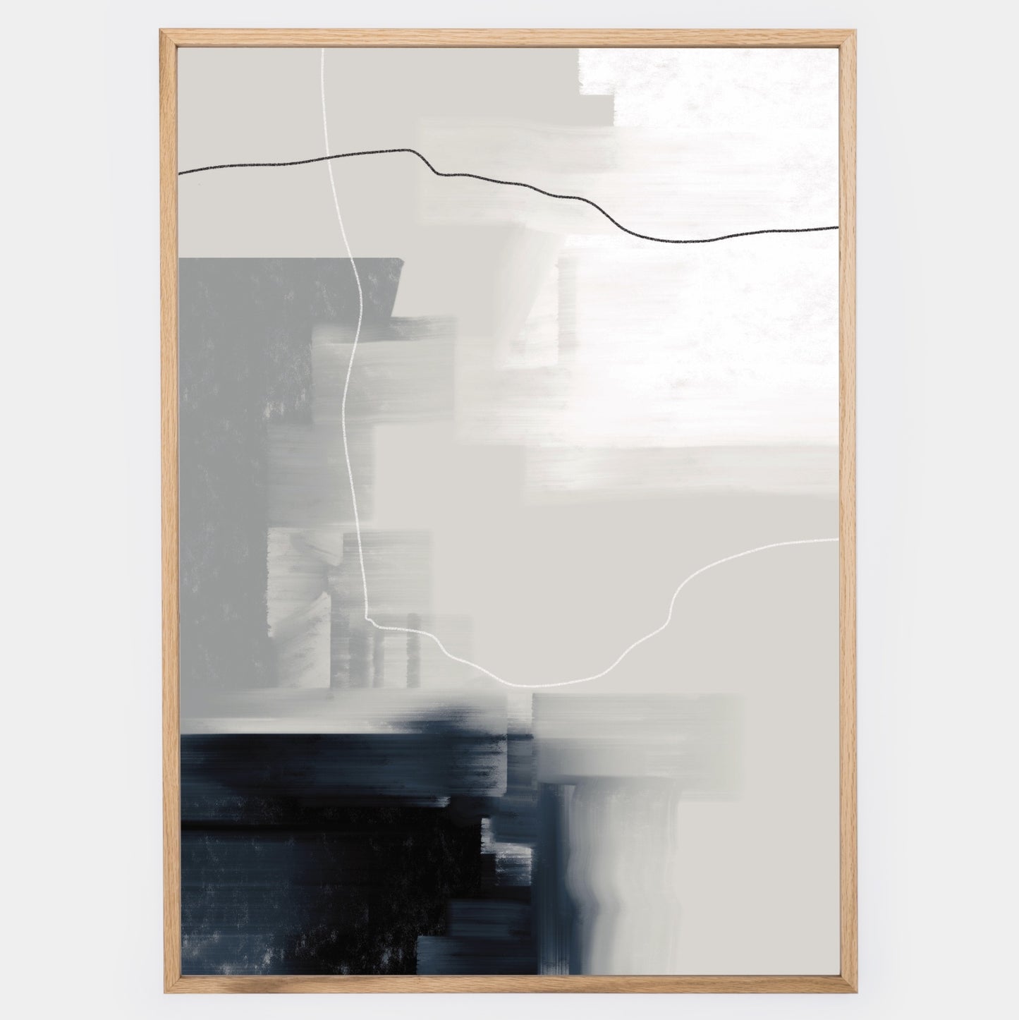 Abstract Poster "Navy" No. 1
