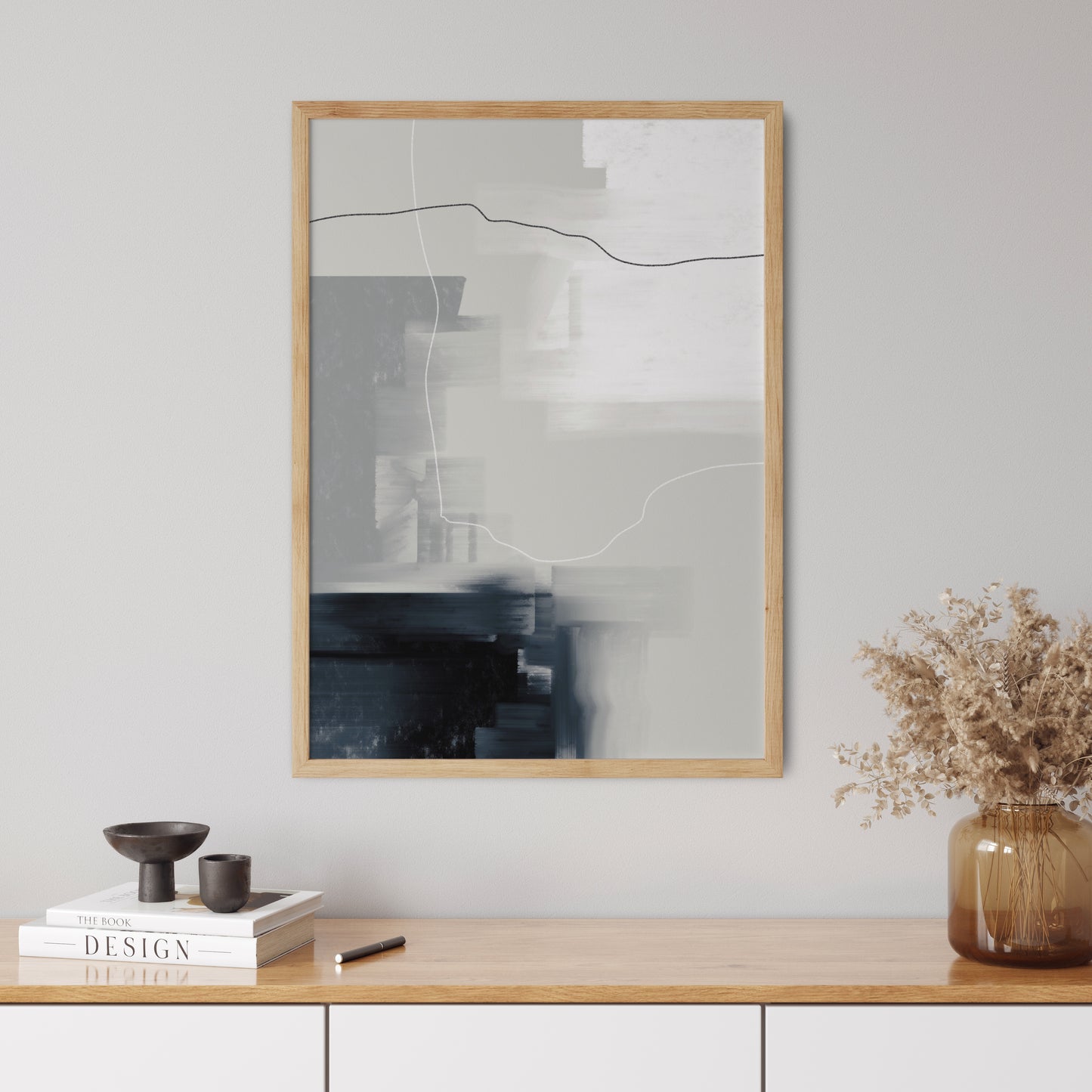 Abstract Poster "Navy" No. 1