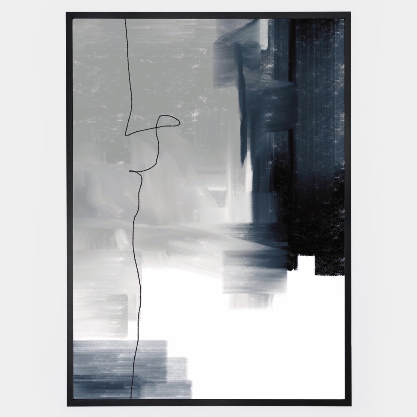 Abstract Poster "Navy" No. 2