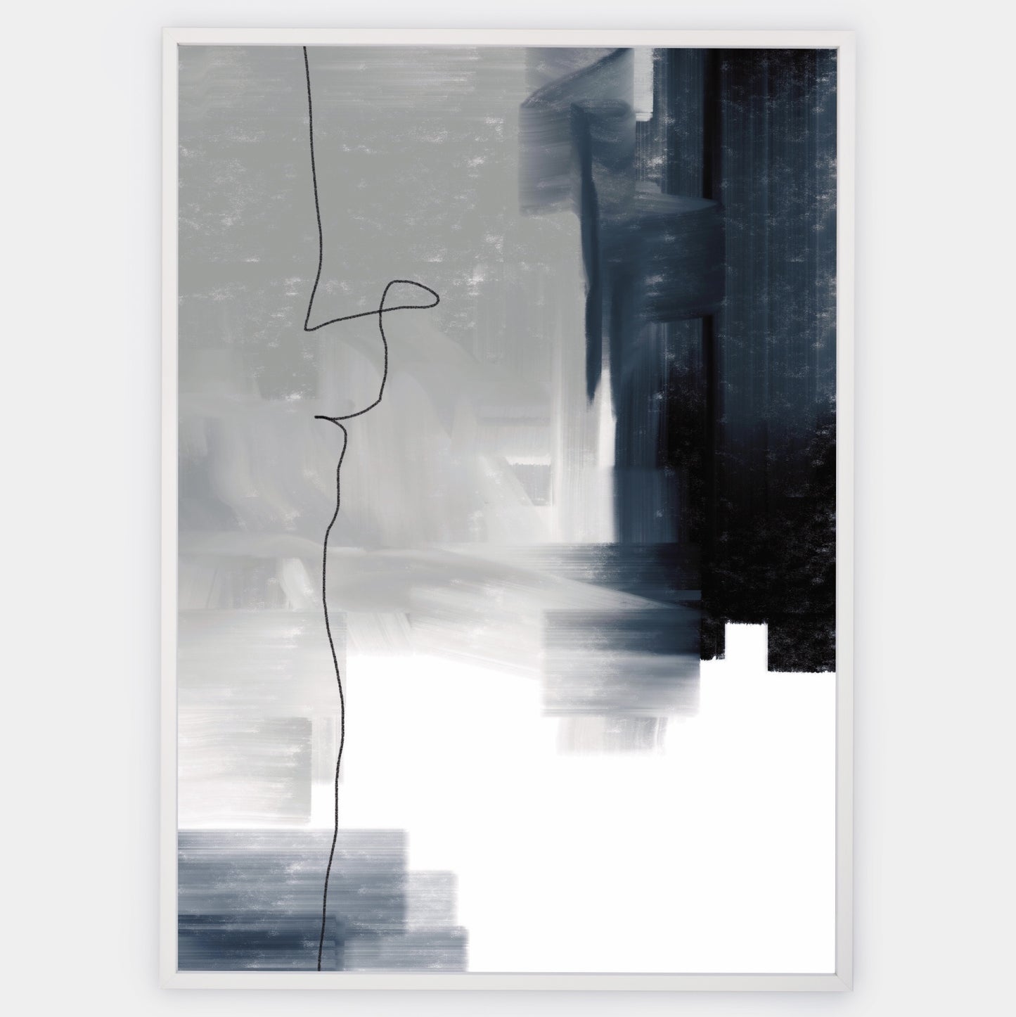 Abstract Poster "Navy" No. 2