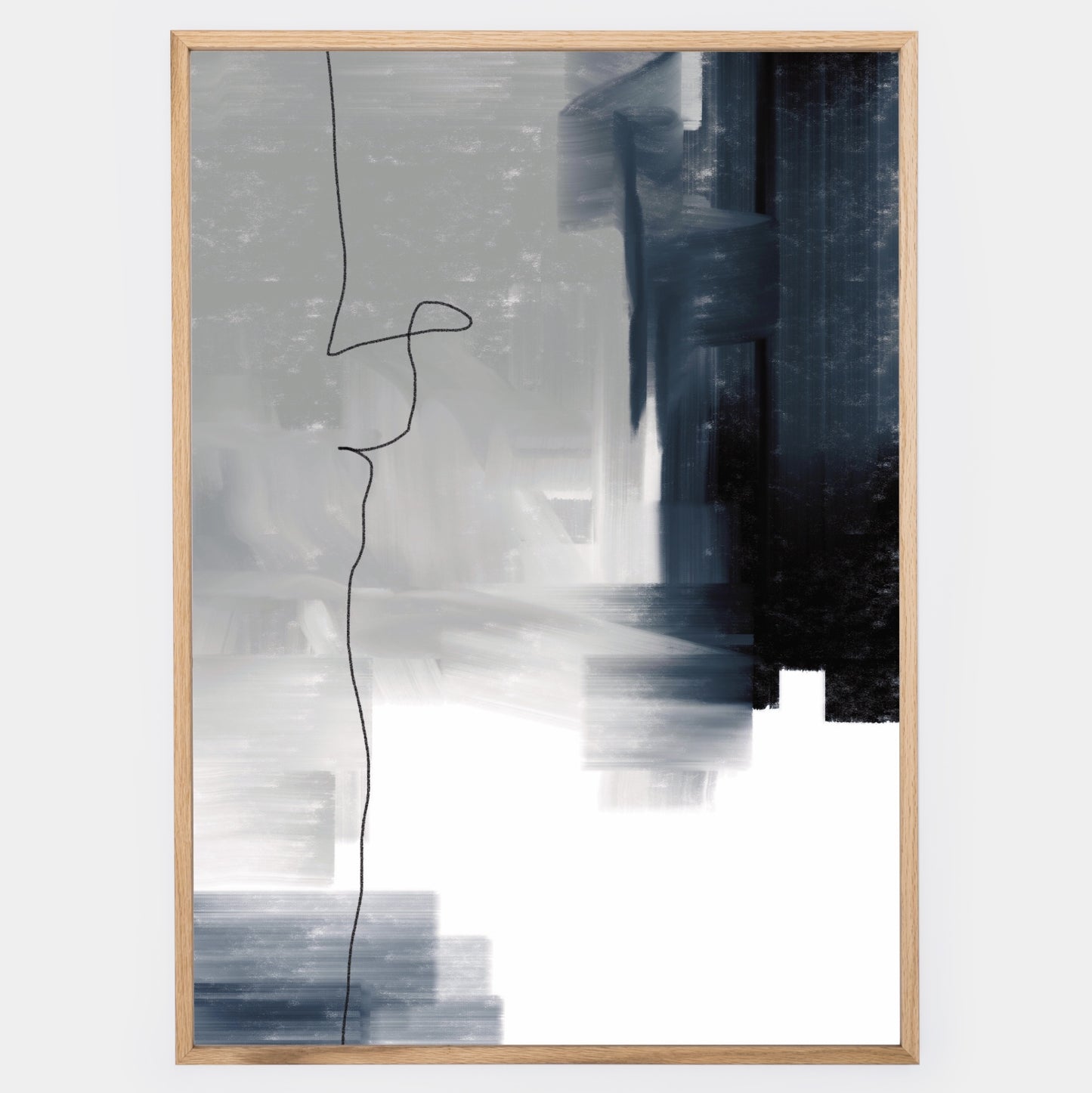Abstract Poster "Navy" No. 2