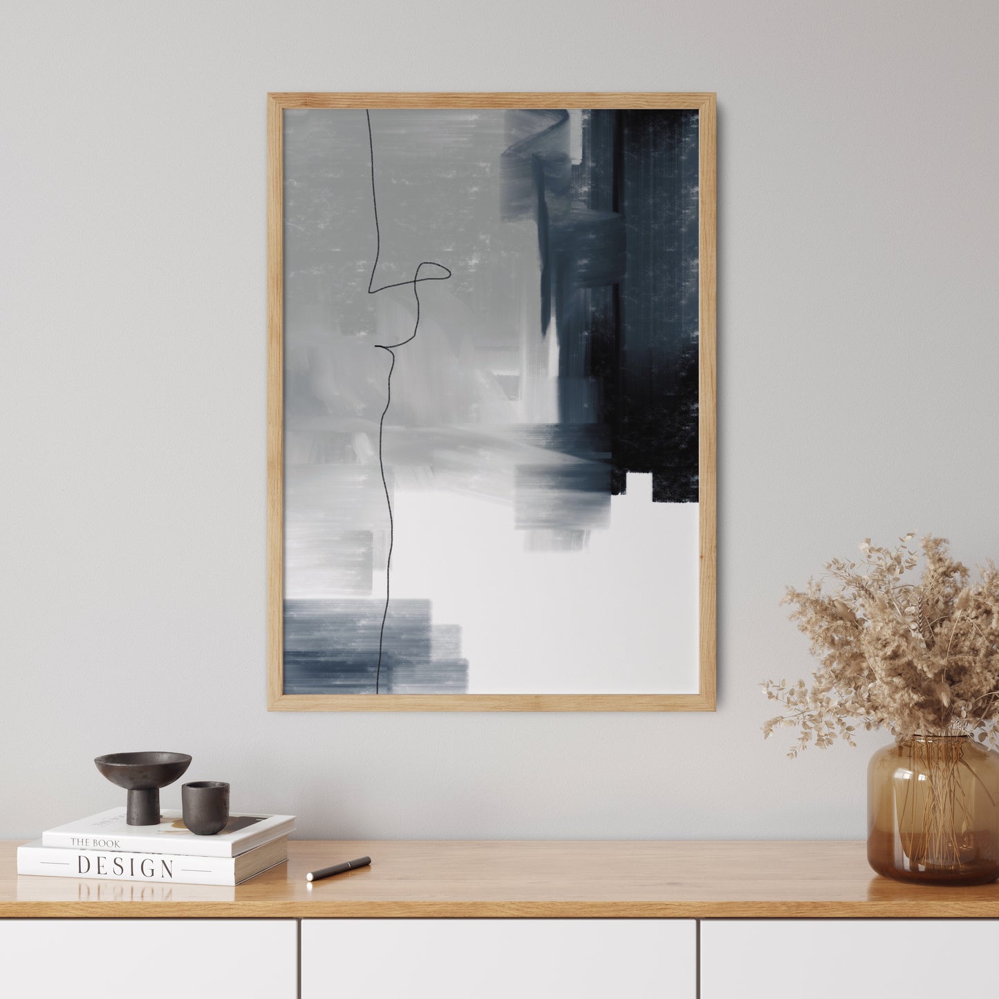 Abstract Poster "Navy" No. 2
