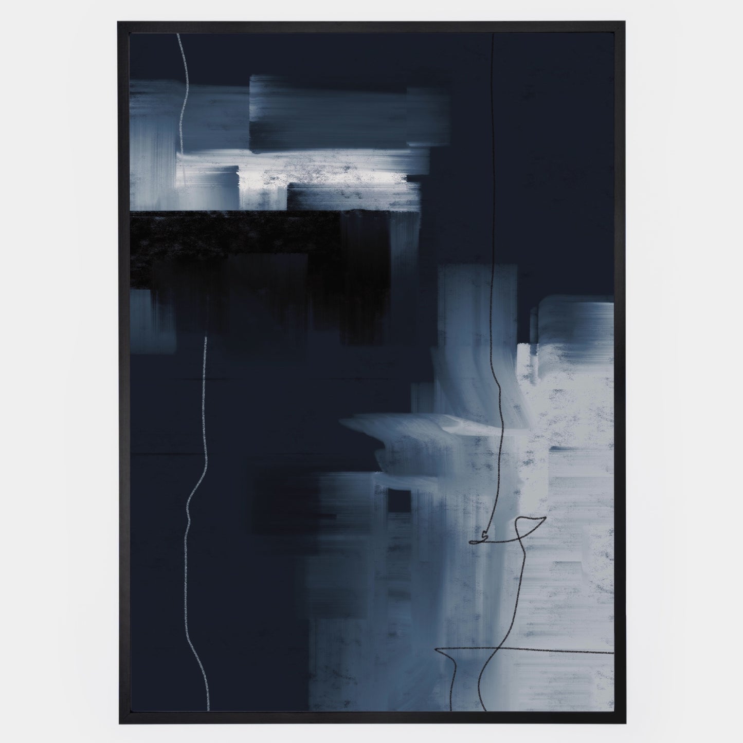 Abstract Poster "Navy" No. 3