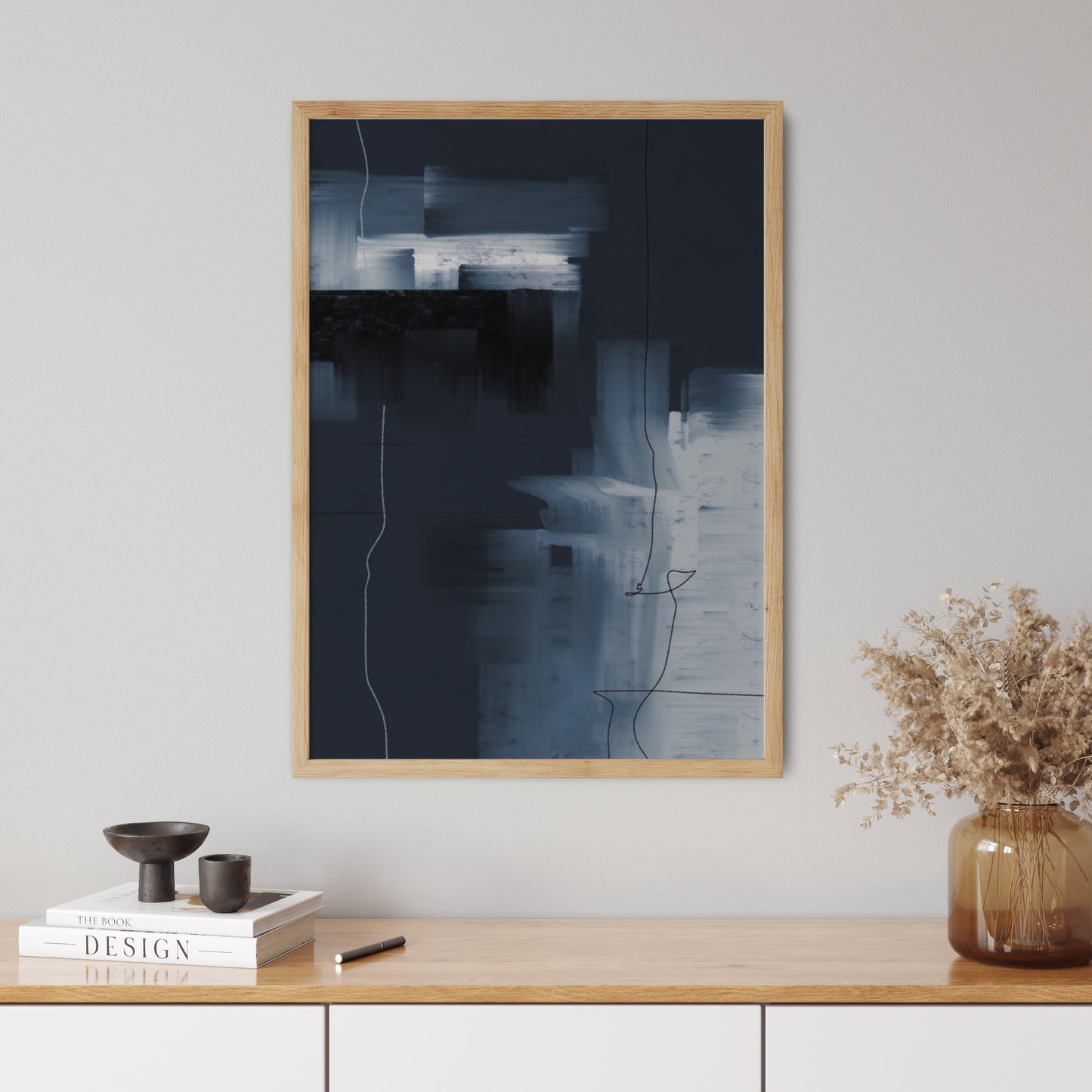 Abstract Poster "Navy" No. 3