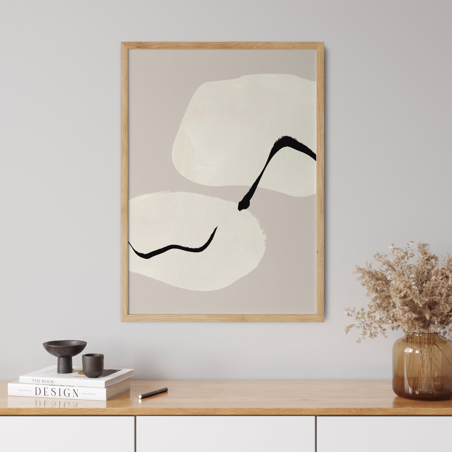 Abstract Poster "Beige Sky" No. 1