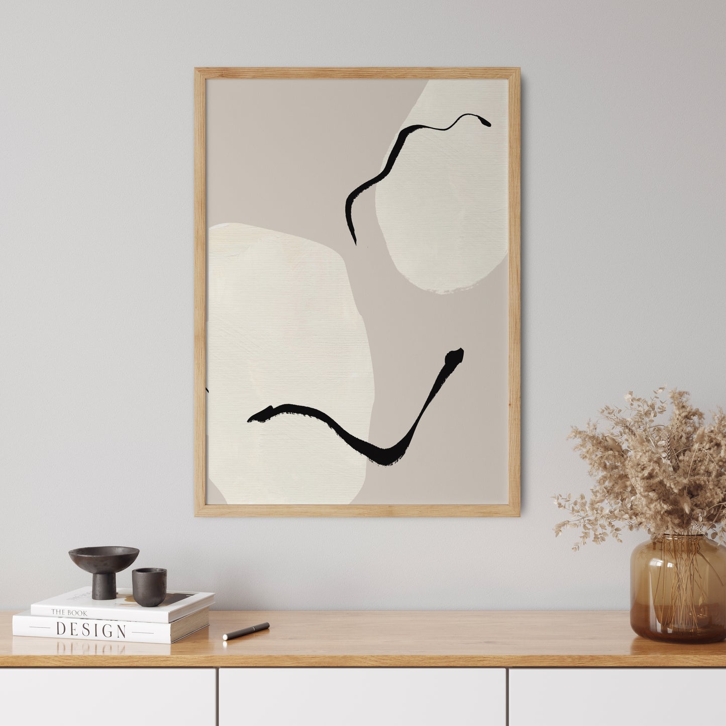 Abstract Poster "Beige Sky" No. 2