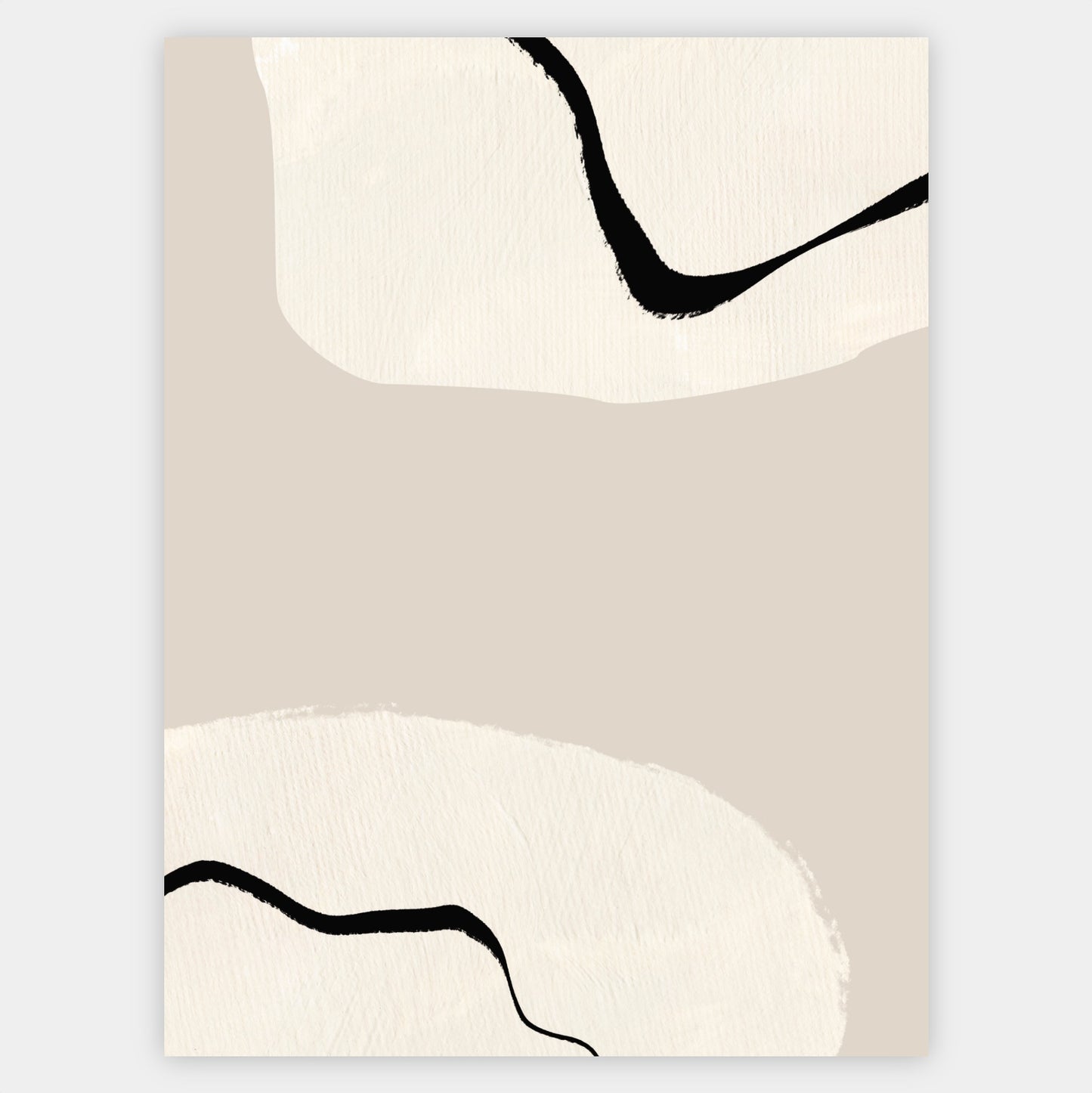 Abstract Poster "Beige Sky" No. 3