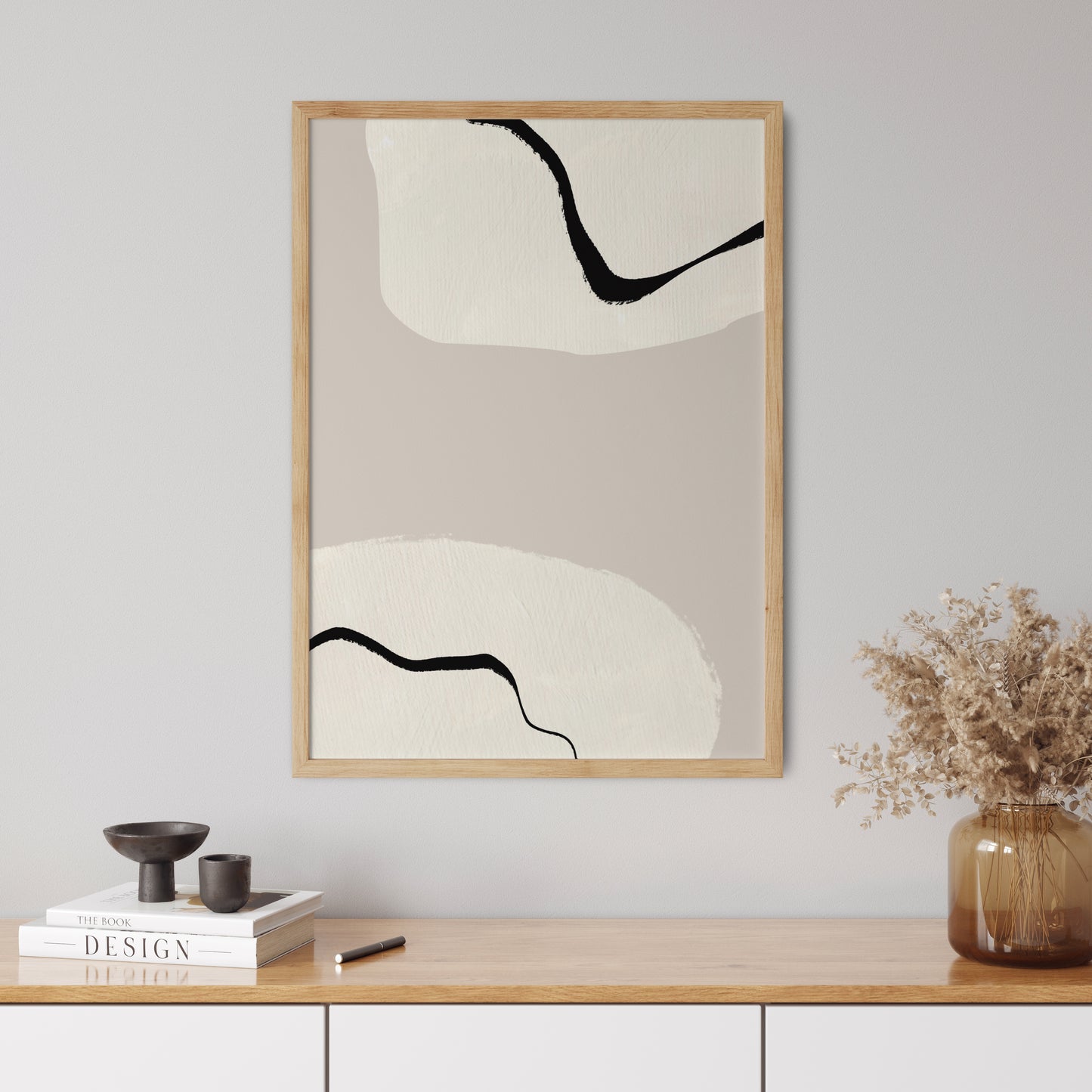 Abstract Poster "Beige Sky" No. 3