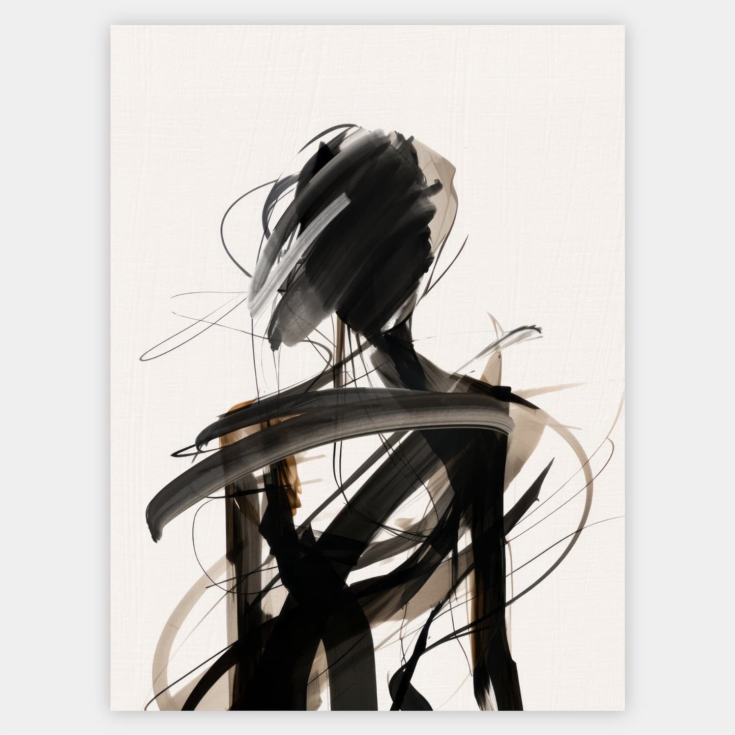 Abstract poster Muted contours