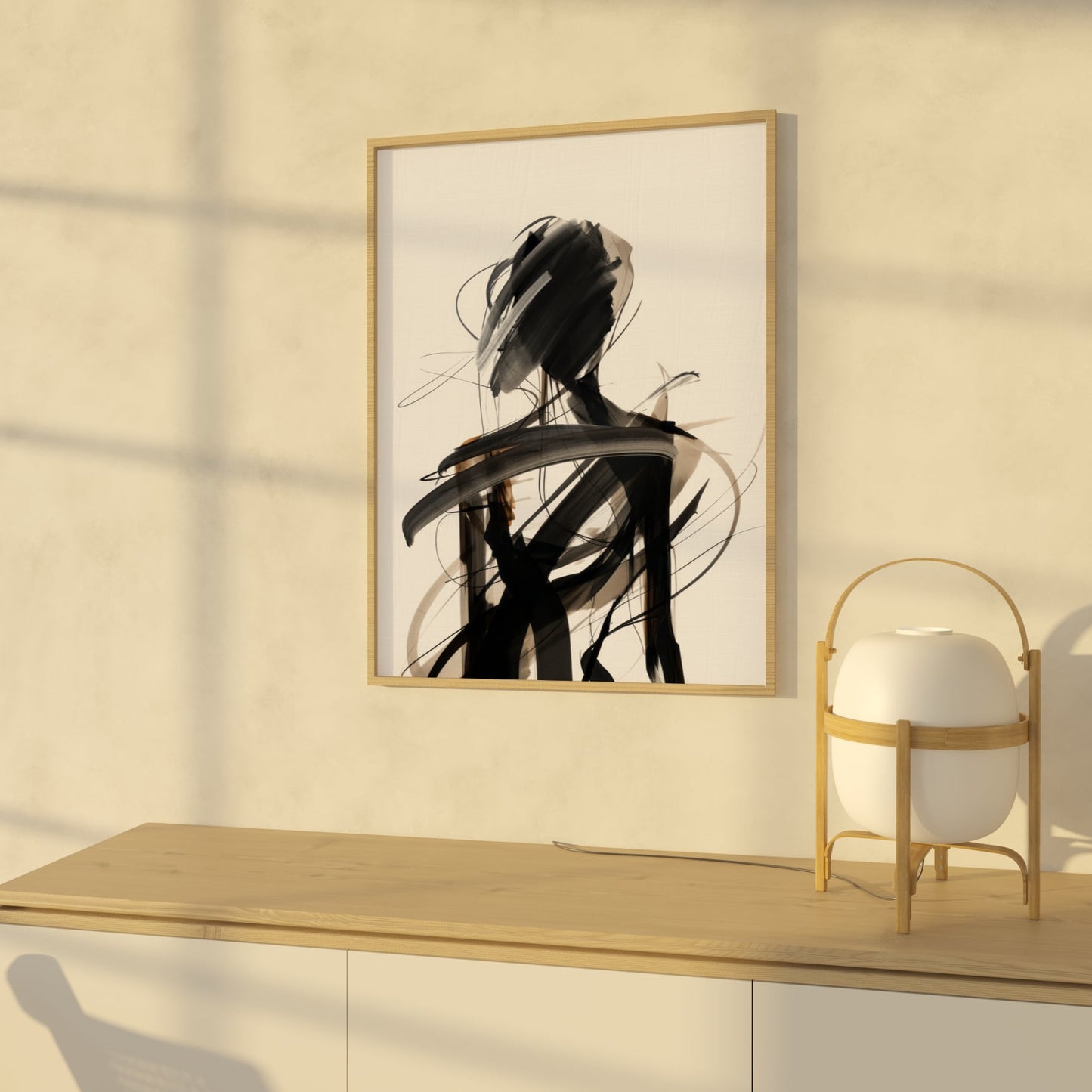 Abstract poster Muted contours