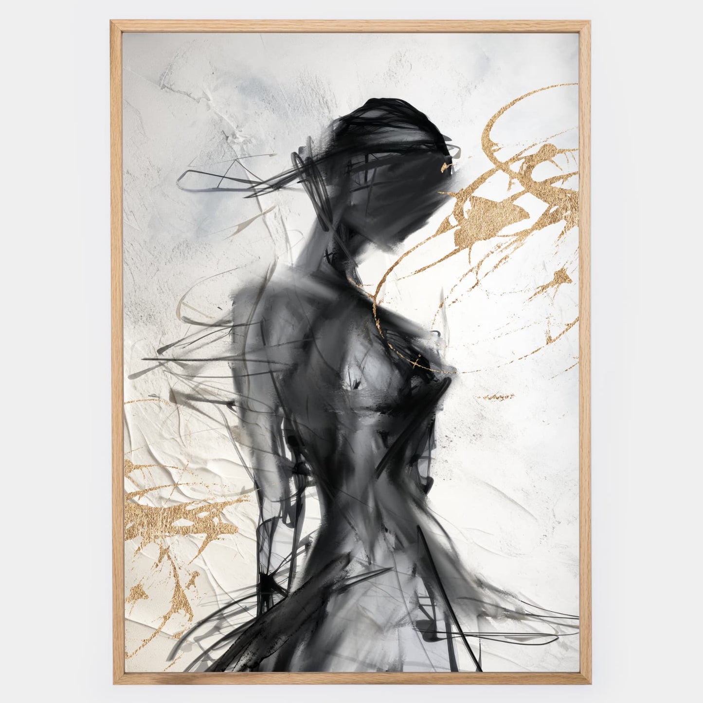Abstract poster Golden aura