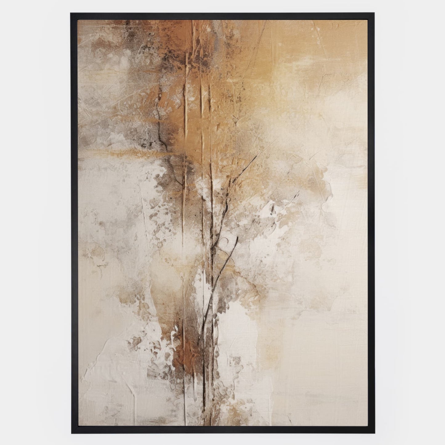 Abstract poster Golden touch of nature