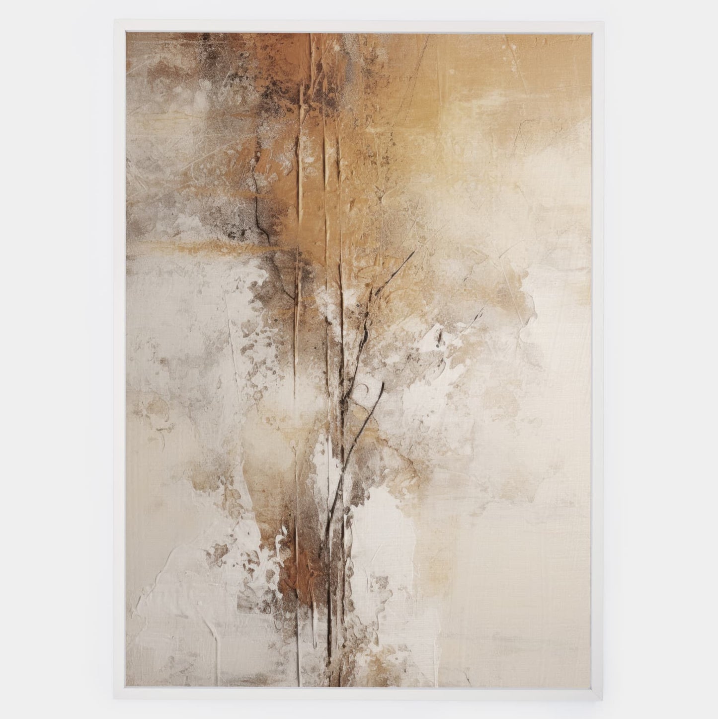Abstract poster Golden touch of nature