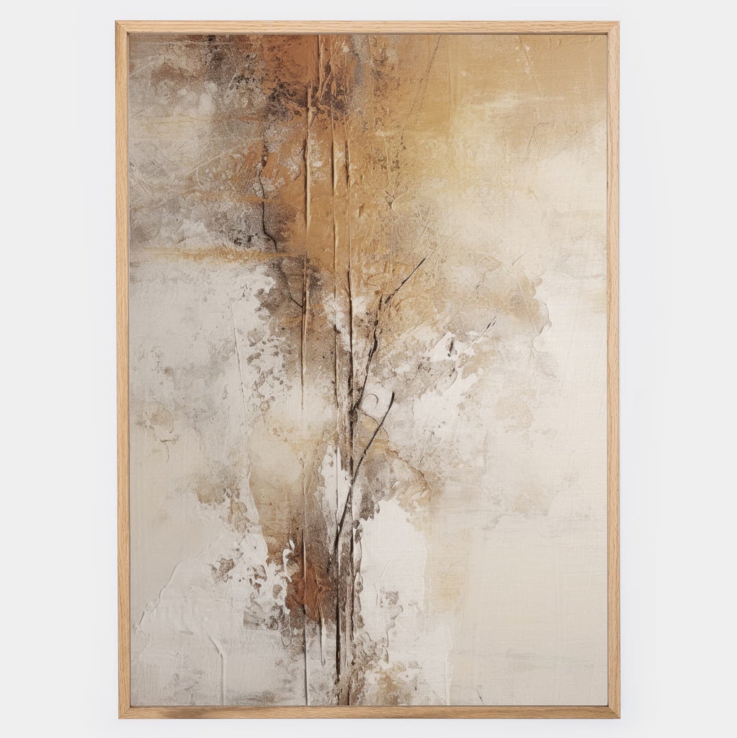 Abstract poster Golden touch of nature