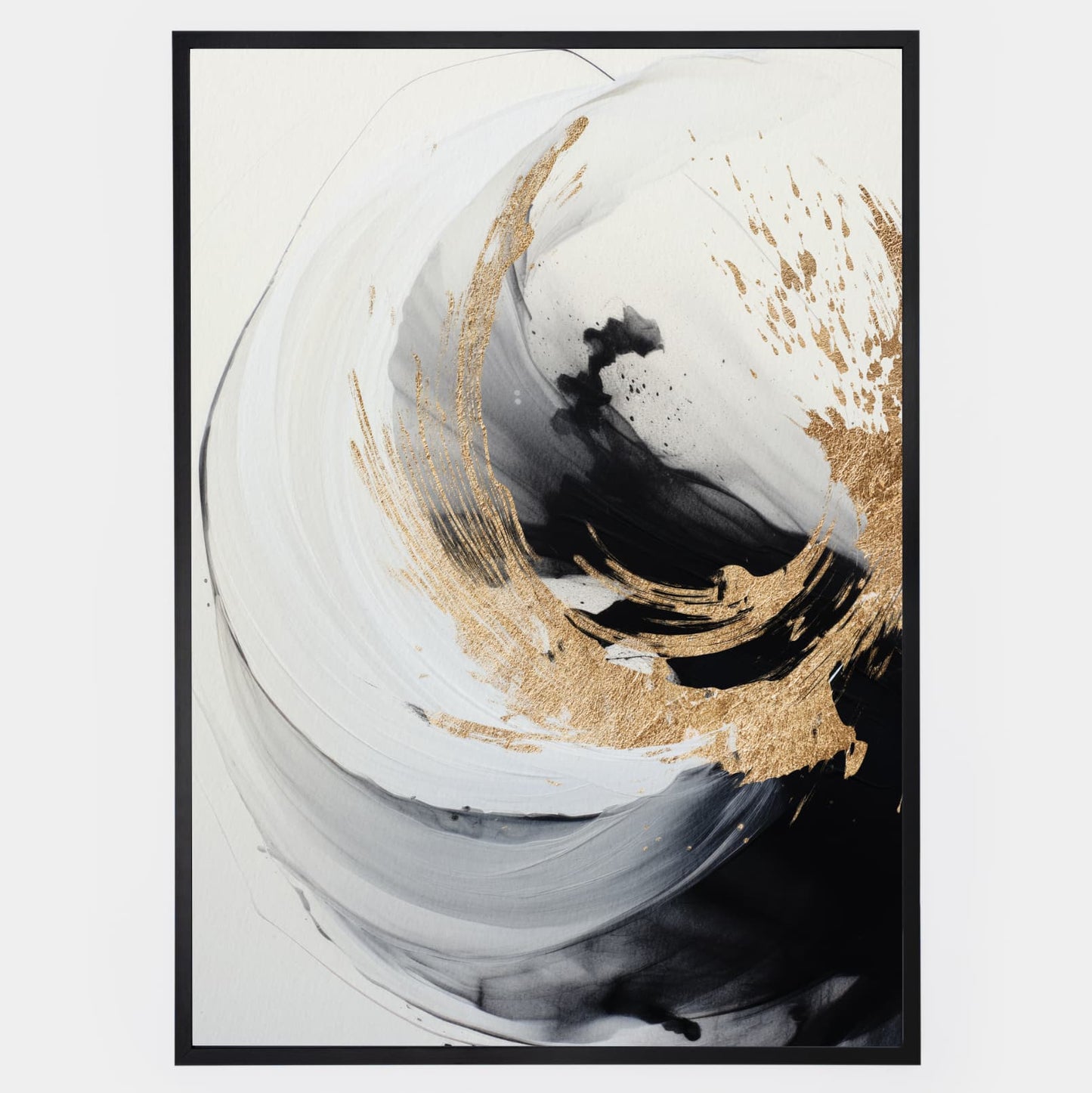 Abstract poster Golden reflection
