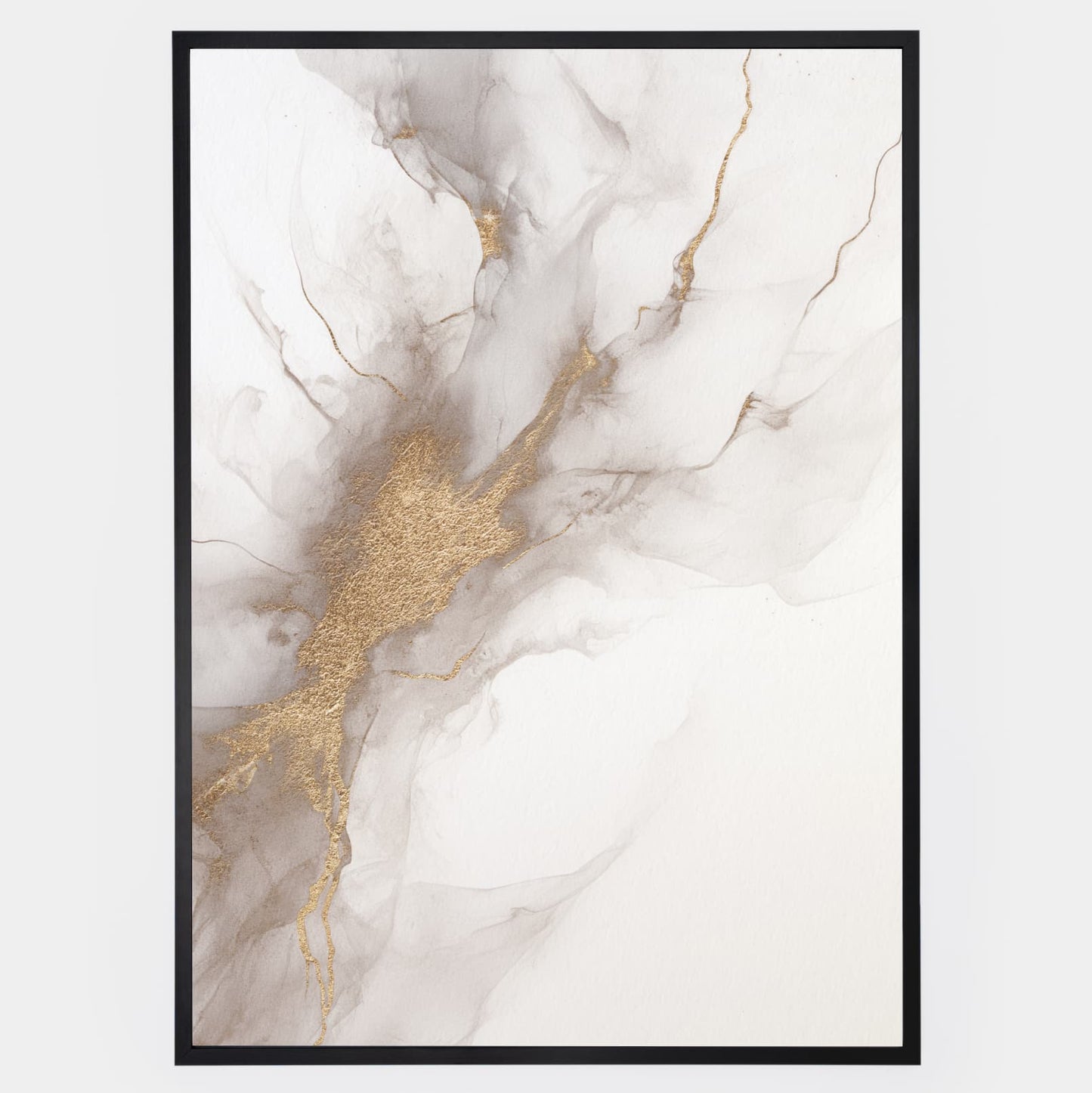 Abstract poster Golden play of light
