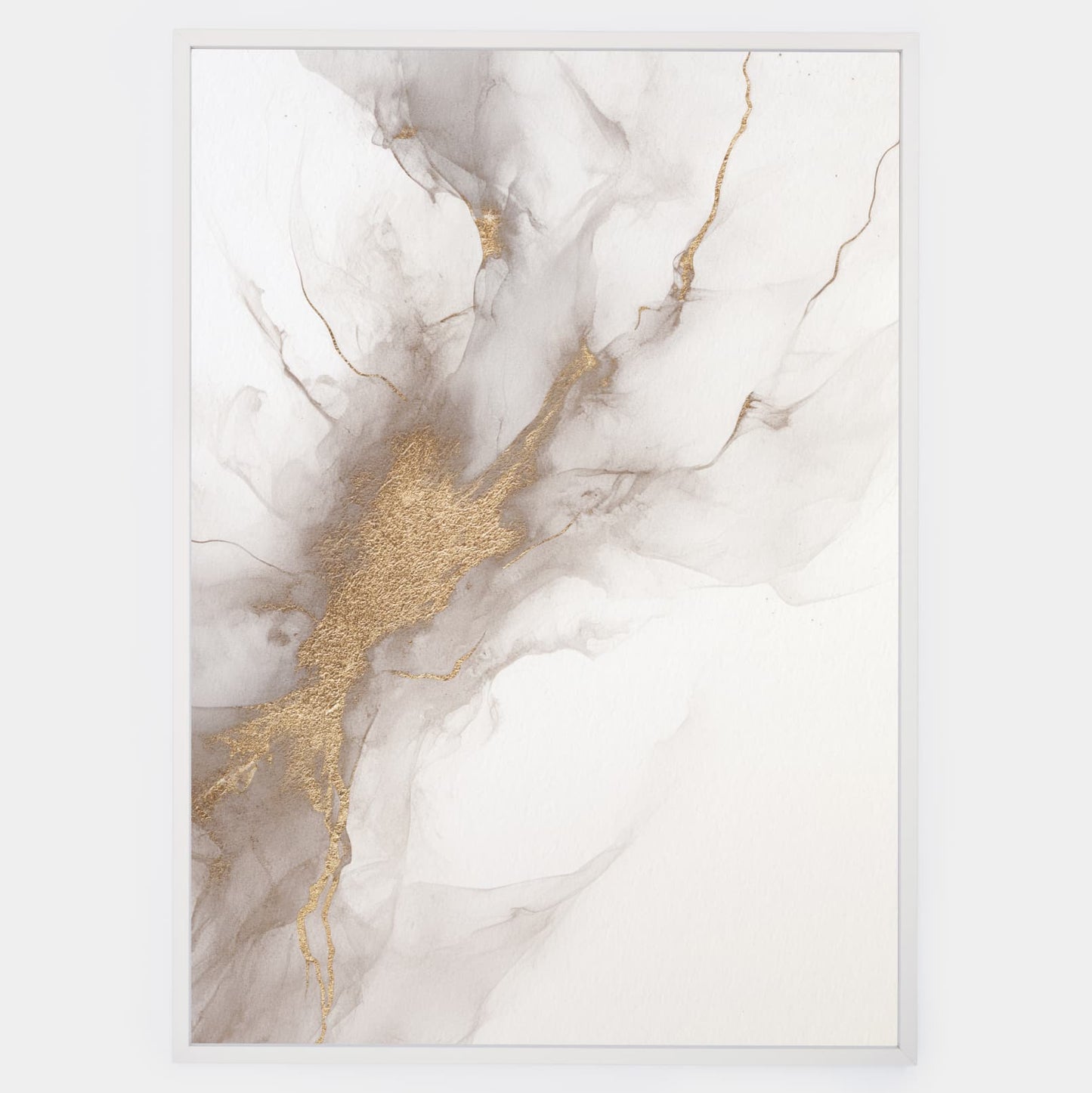 Abstract poster Golden play of light