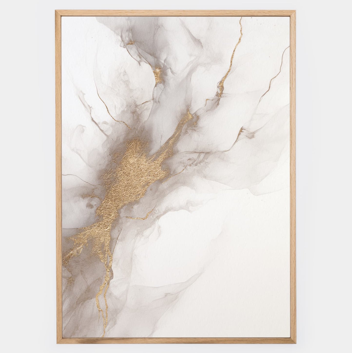 Abstract poster Golden play of light