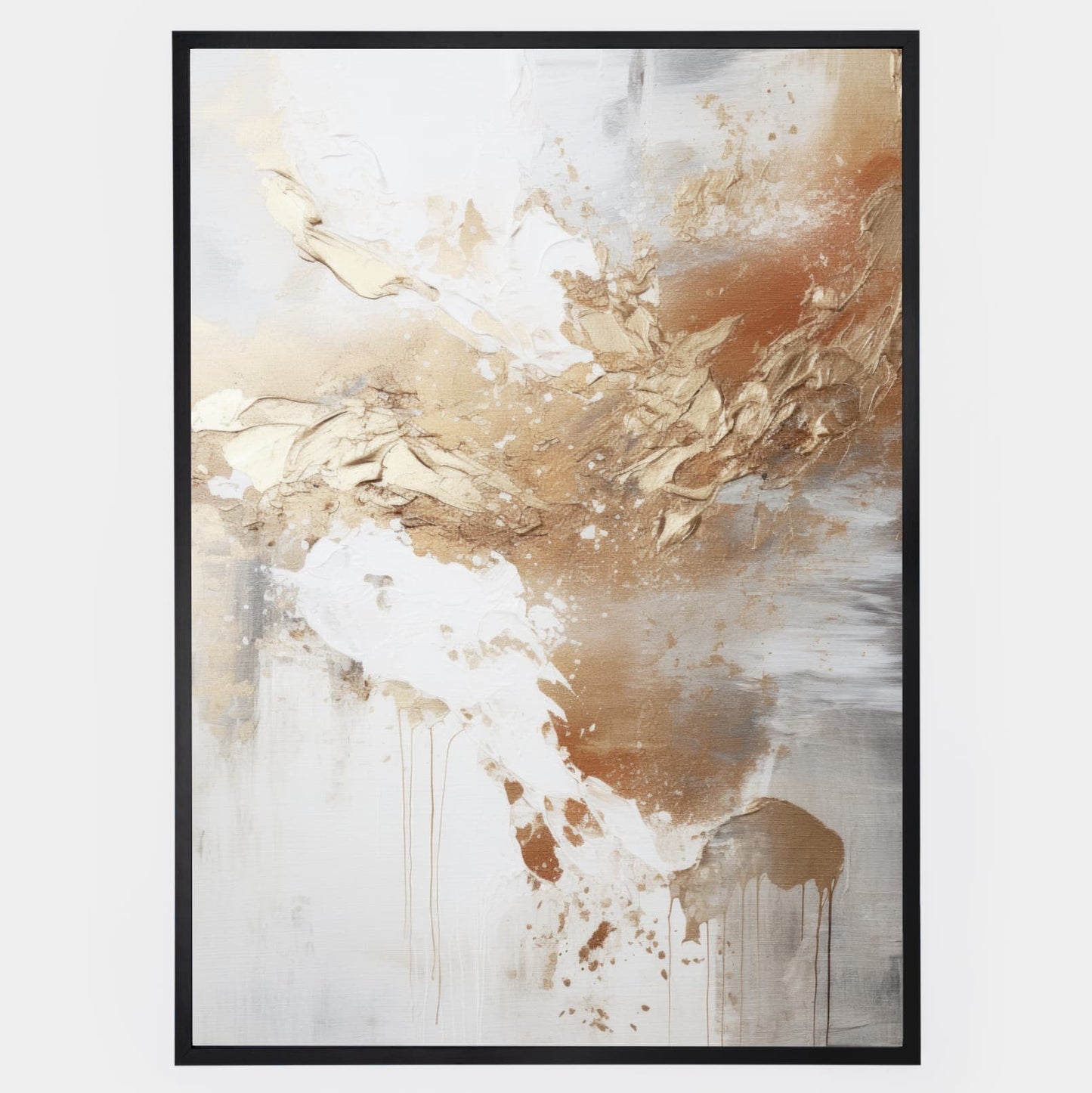 Abstract poster Golden Shades No. 1