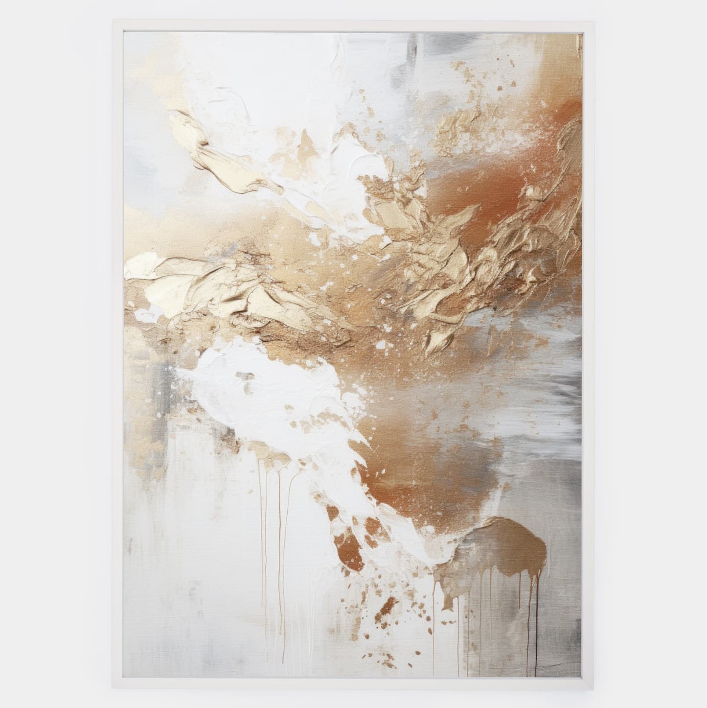 Abstract poster Golden Shades No. 1