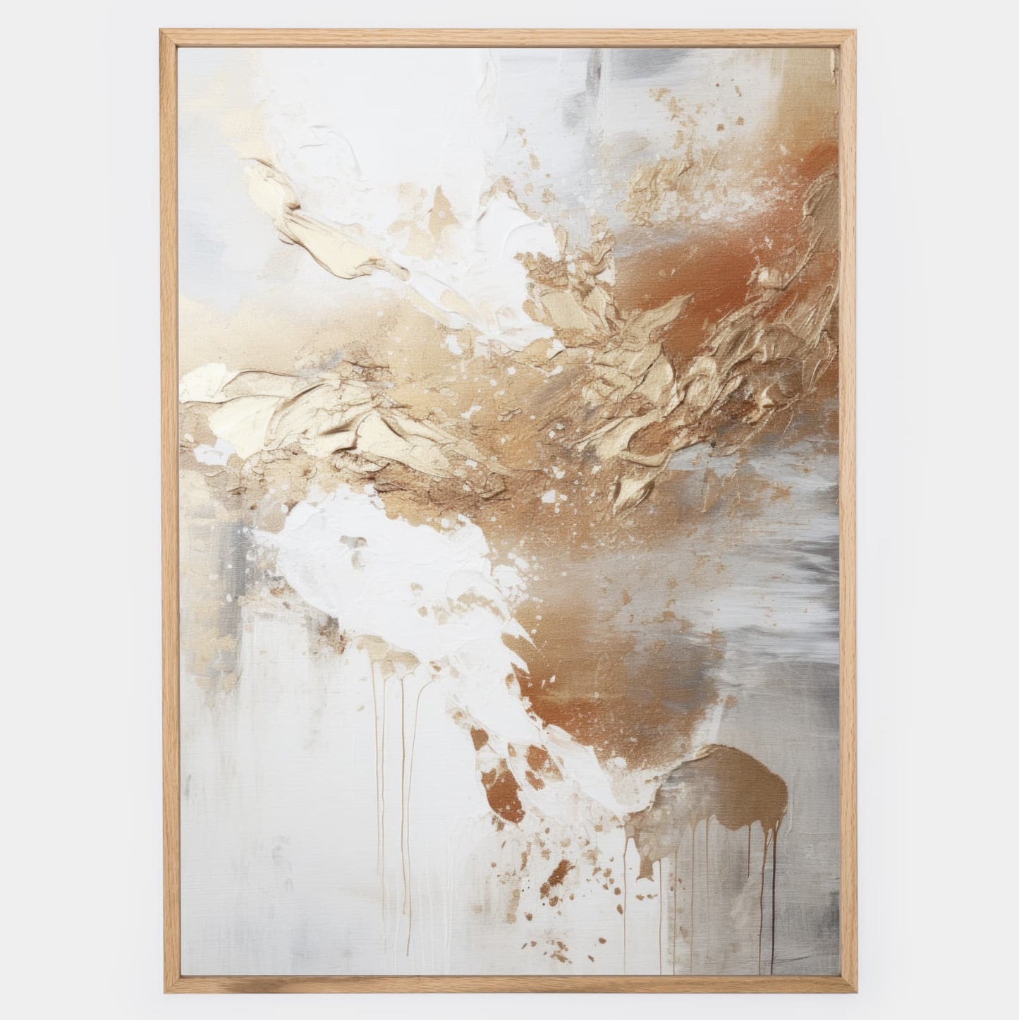Abstract poster Golden Shades No. 1