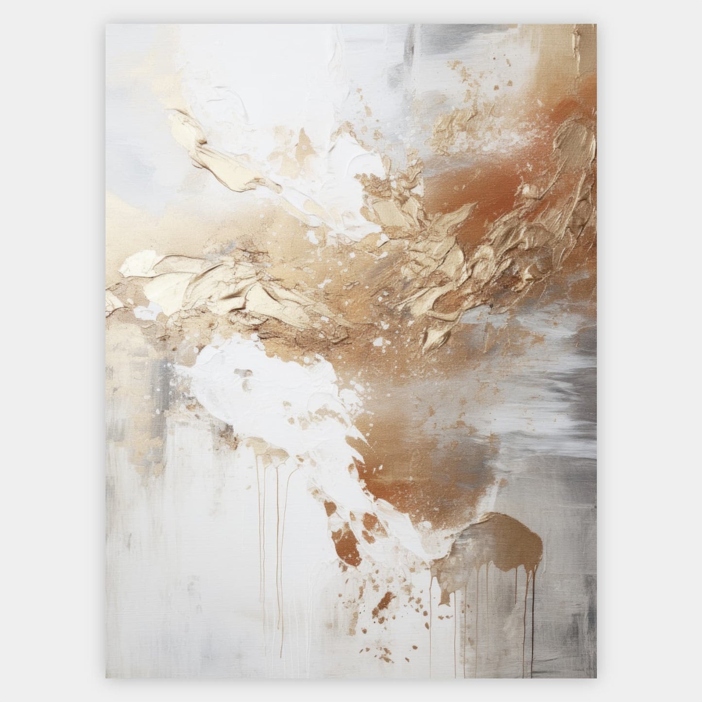 Abstract poster Golden Shades No. 1
