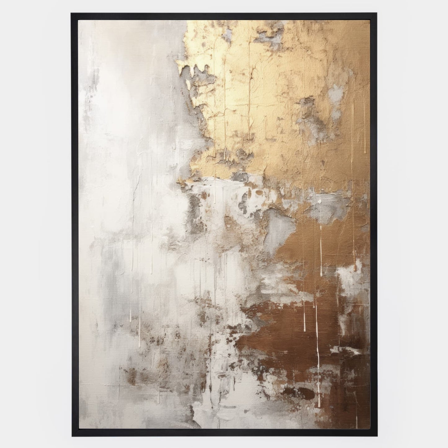Abstract poster Golden Shades No. 3