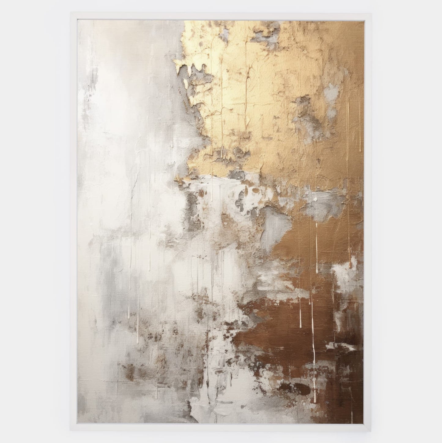 Abstract poster Golden Shades No. 3