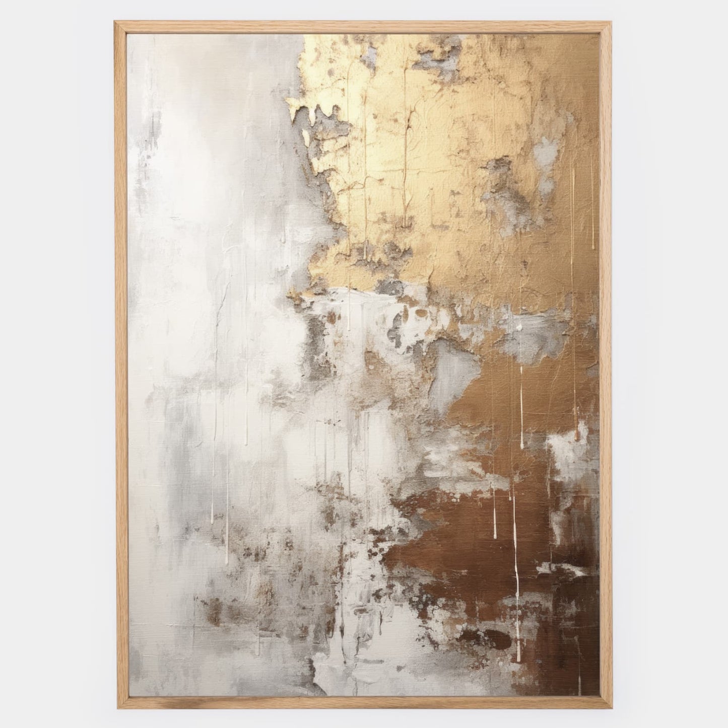 Abstract poster Golden Shades No. 3