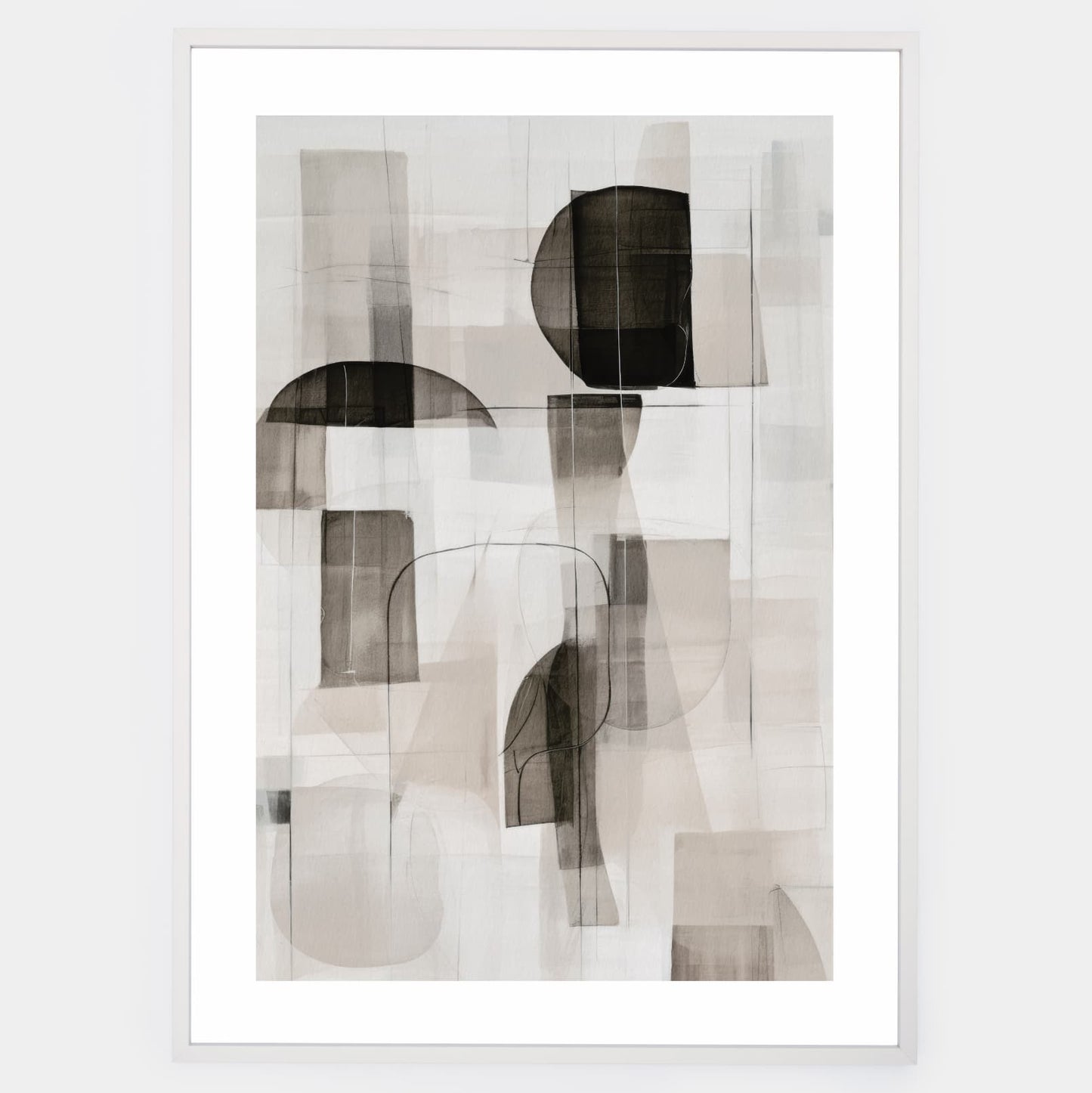 Abstract poster Subdued elegance No.1