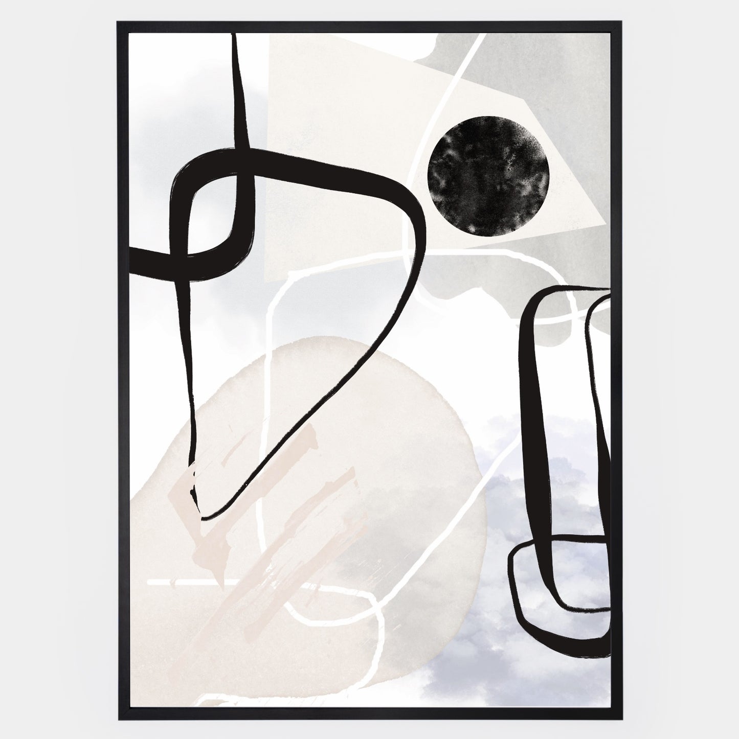 Abstract Poster "Black Spray" No. 1