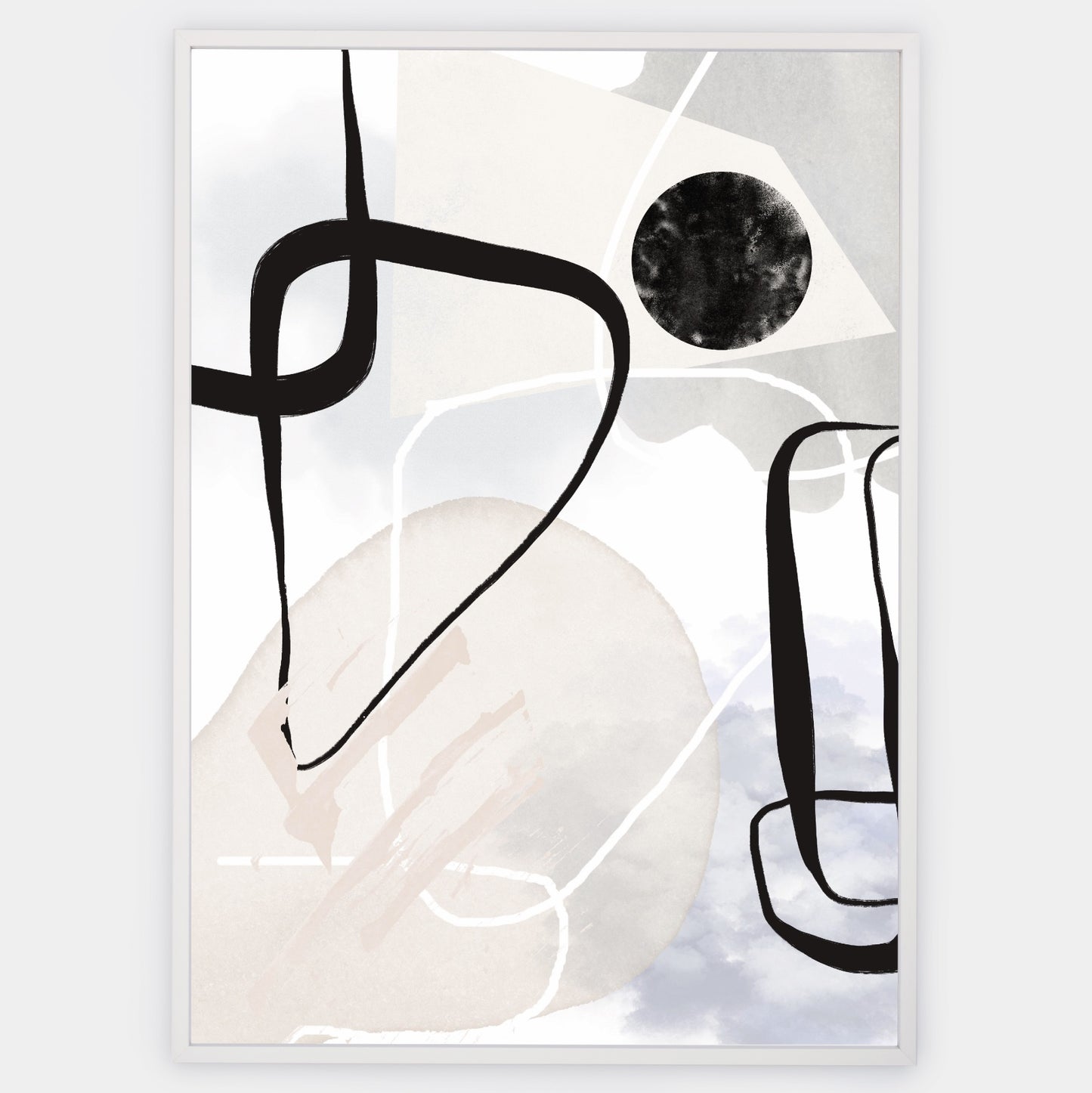 Abstract Poster "Black Spray" No. 1