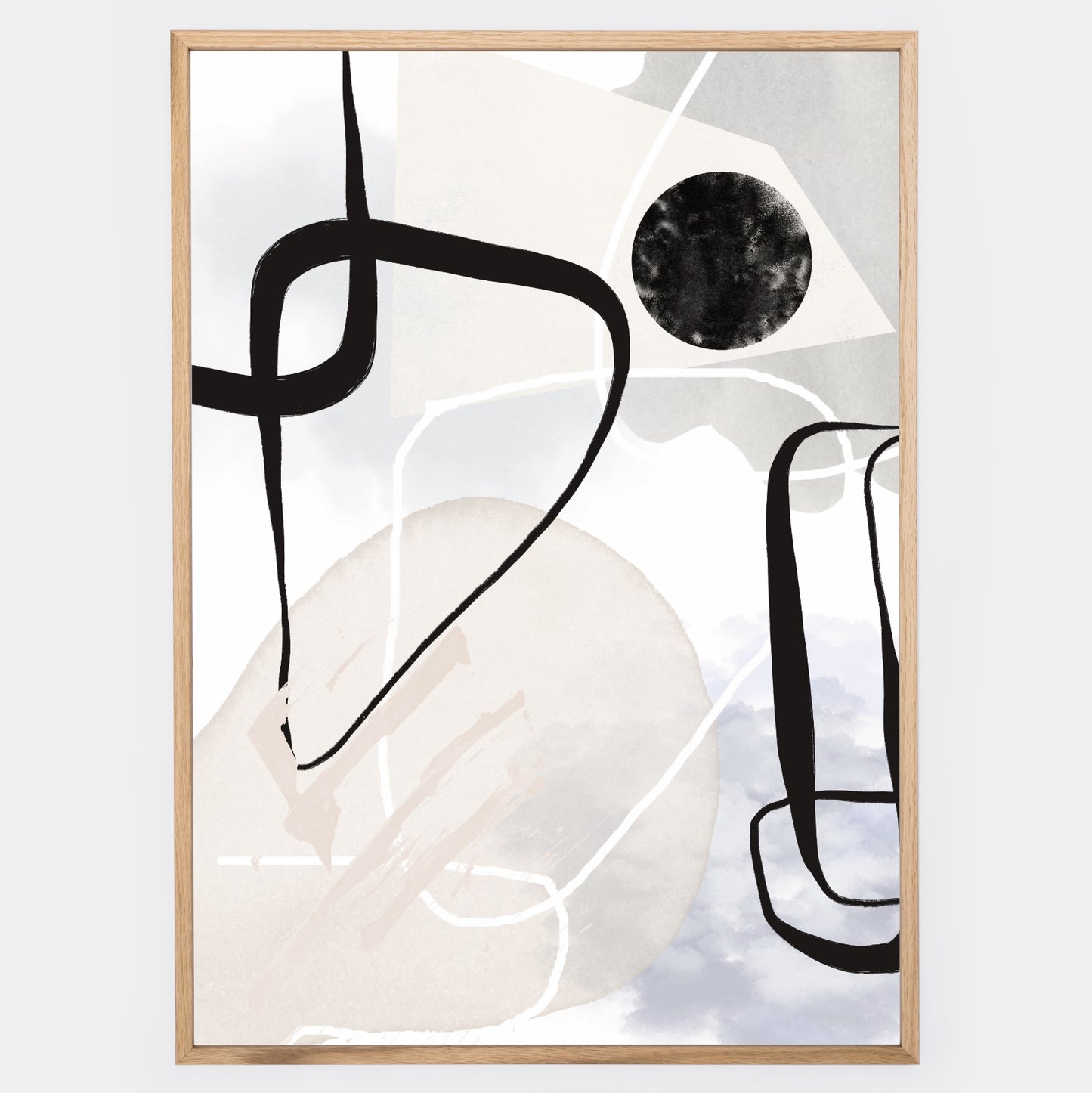 Abstract Poster "Black Spray" No. 1