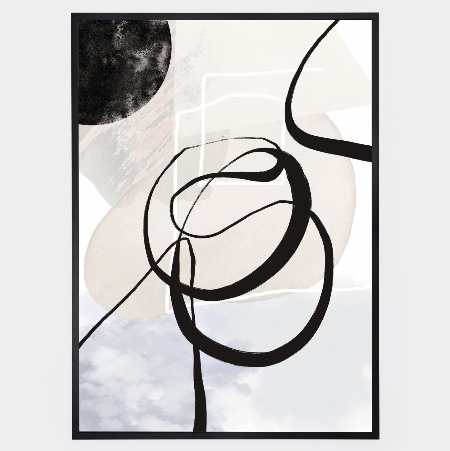 Abstract Poster "Black Spray" No. 2