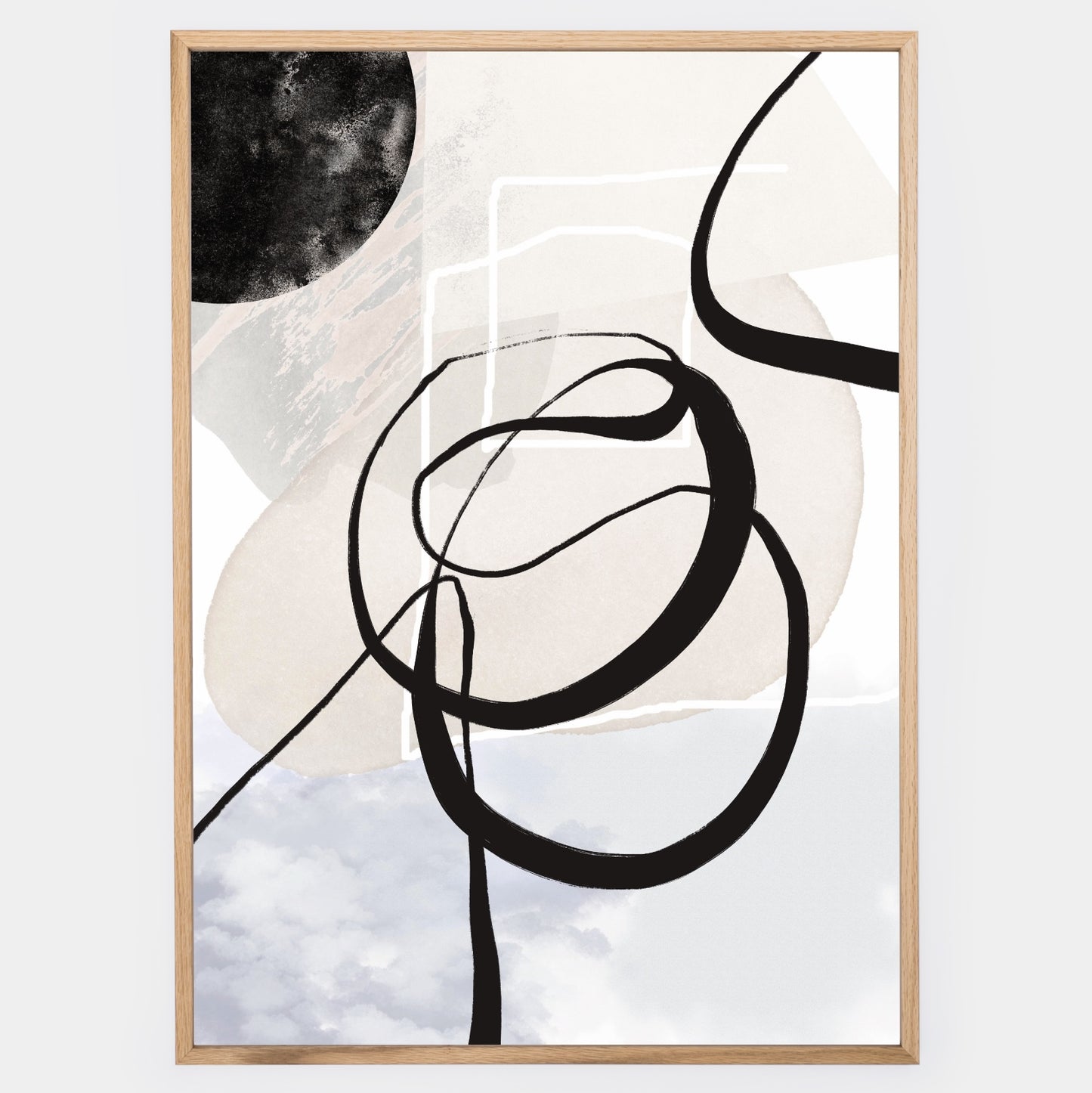 Abstract Poster "Black Spray" No. 2