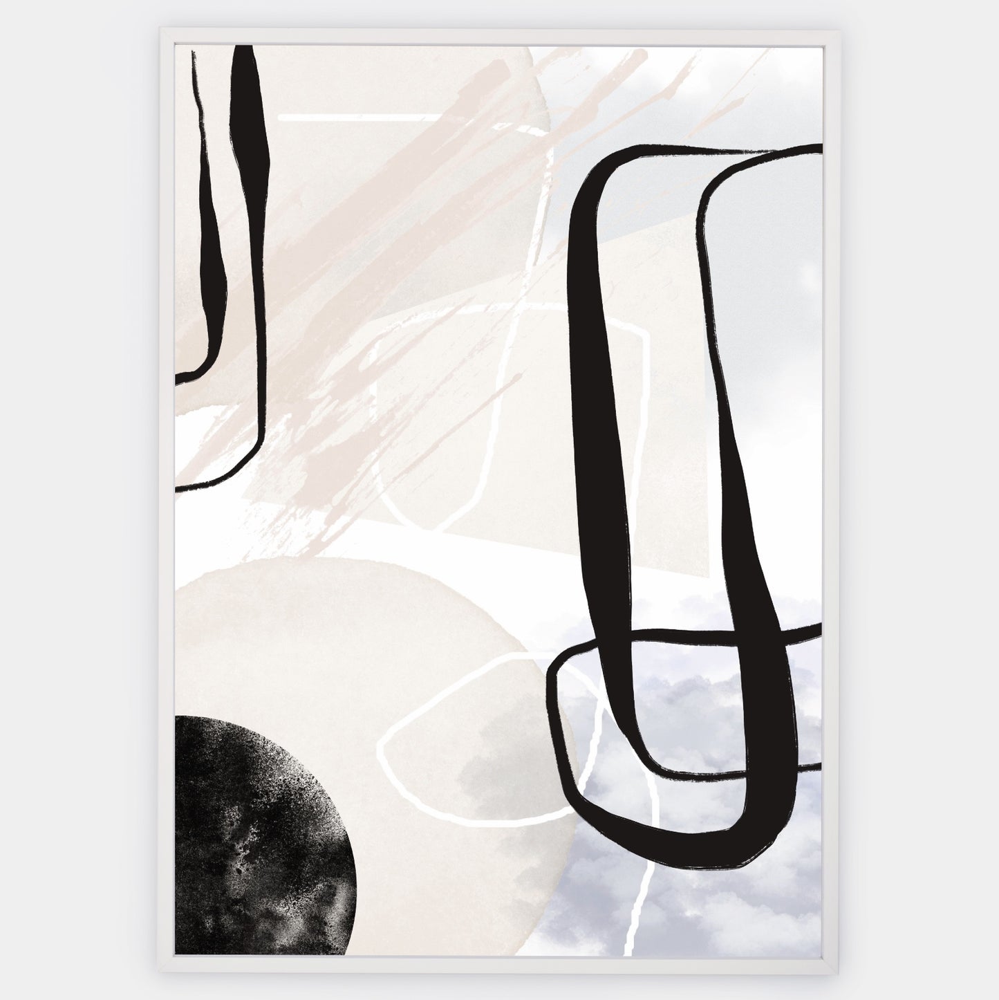 Abstract Poster "Black Spray" No. 3