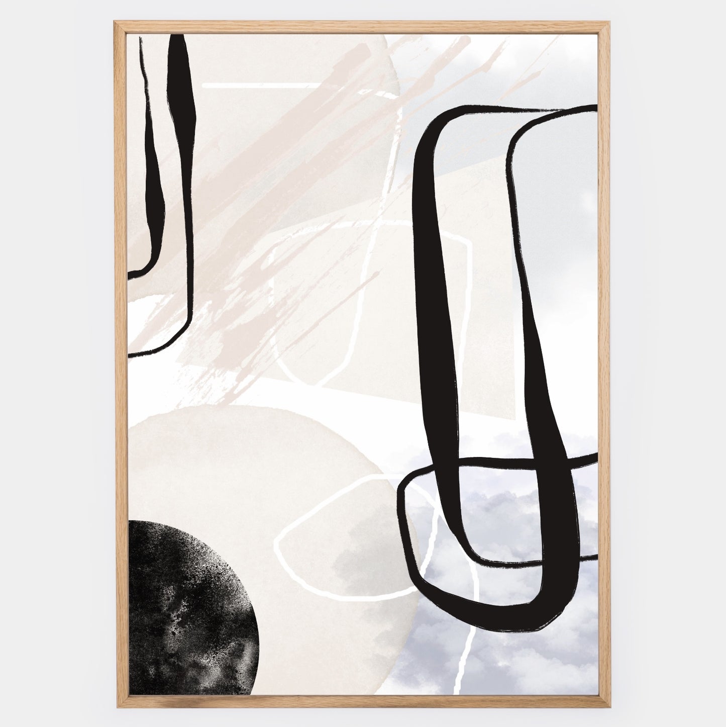 Abstract Poster "Black Spray" No. 3