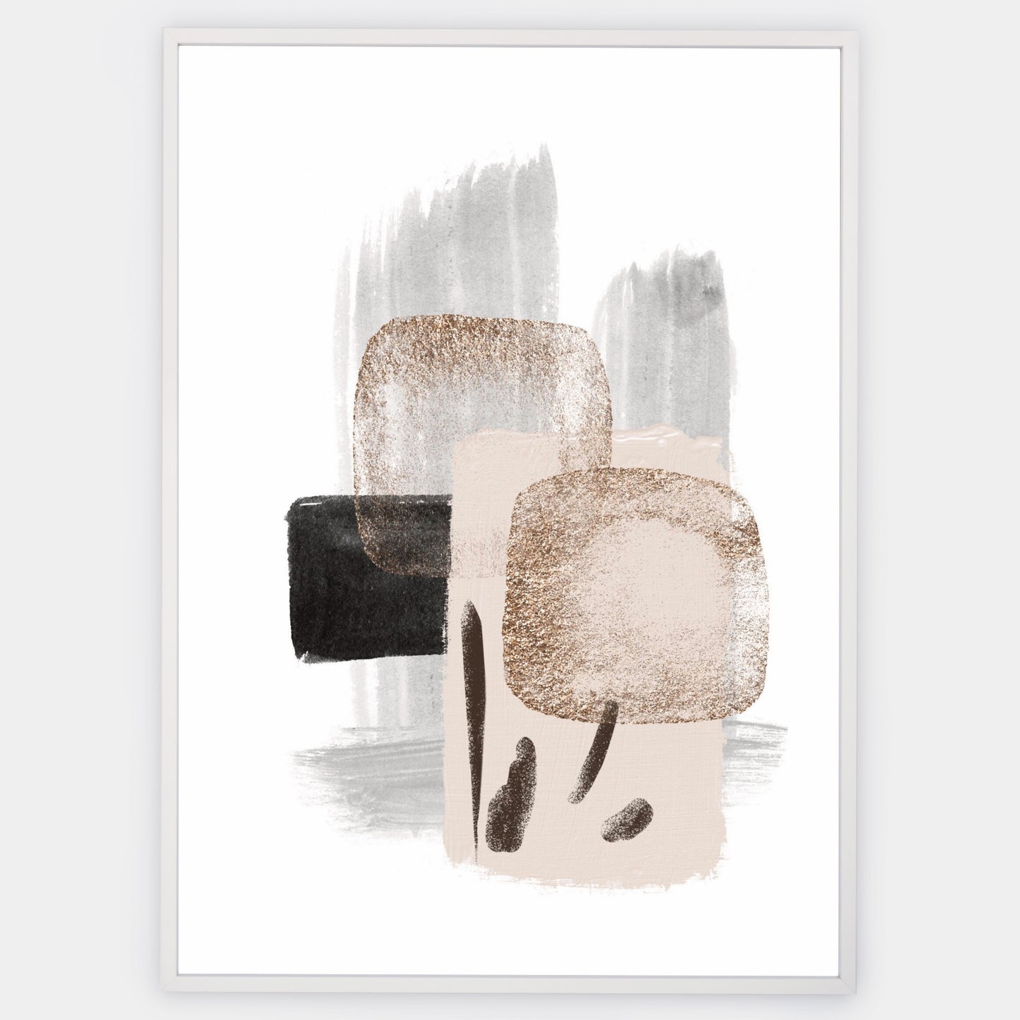 Abstract Poster "Neutral Gold" No. 2