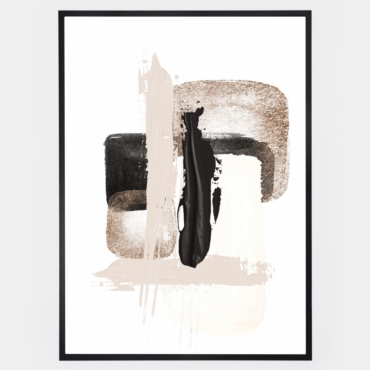 Abstract Poster "Shapes with Gold" No. 2