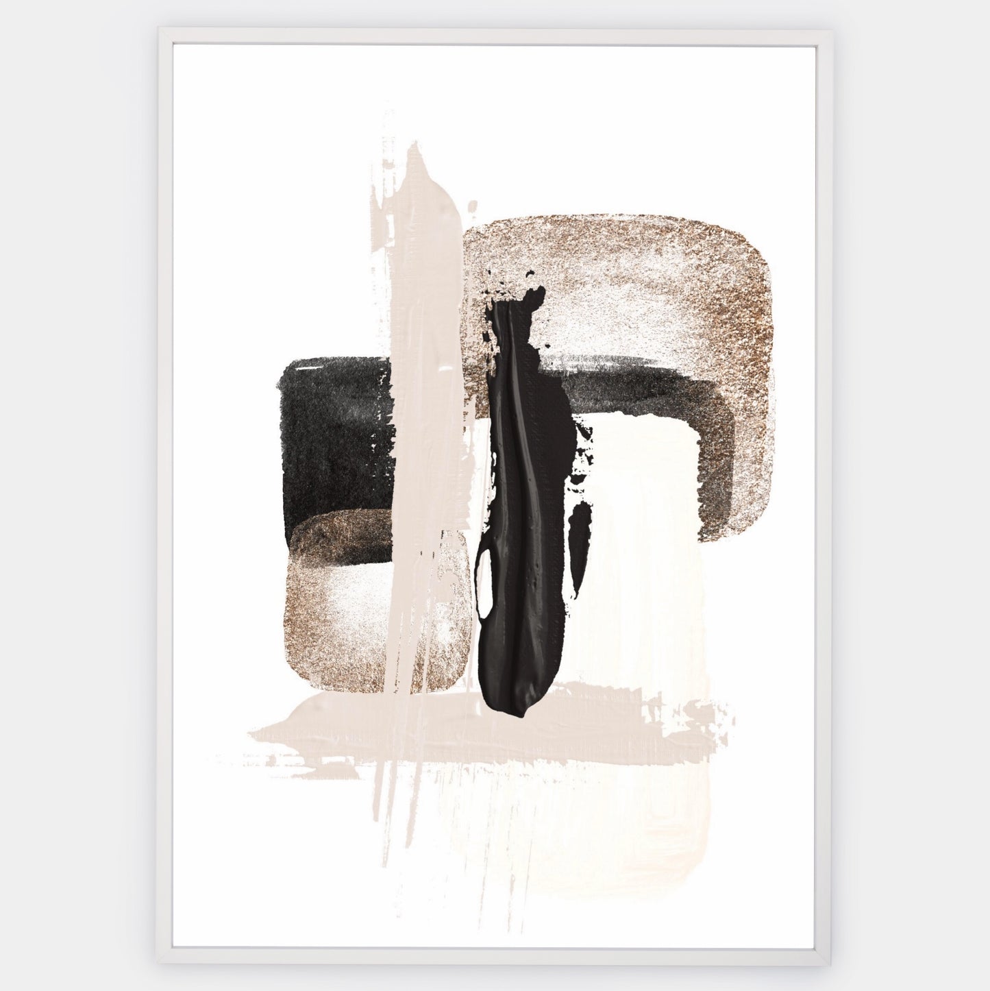 Abstract Poster "Shapes with Gold" No. 2