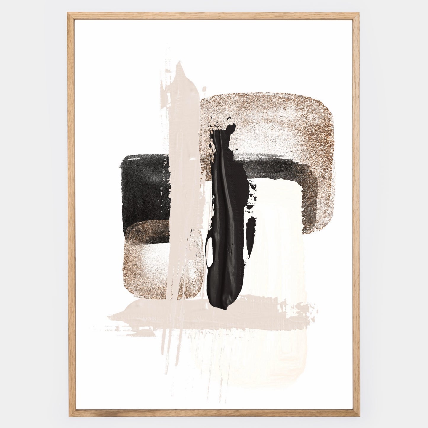 Abstract Poster "Shapes with Gold" No. 2