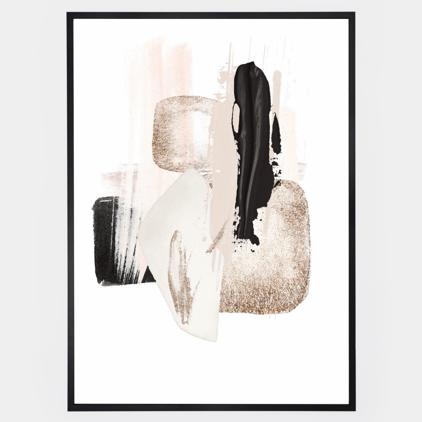 Abstract Poster "Shapes with Gold" No. 3