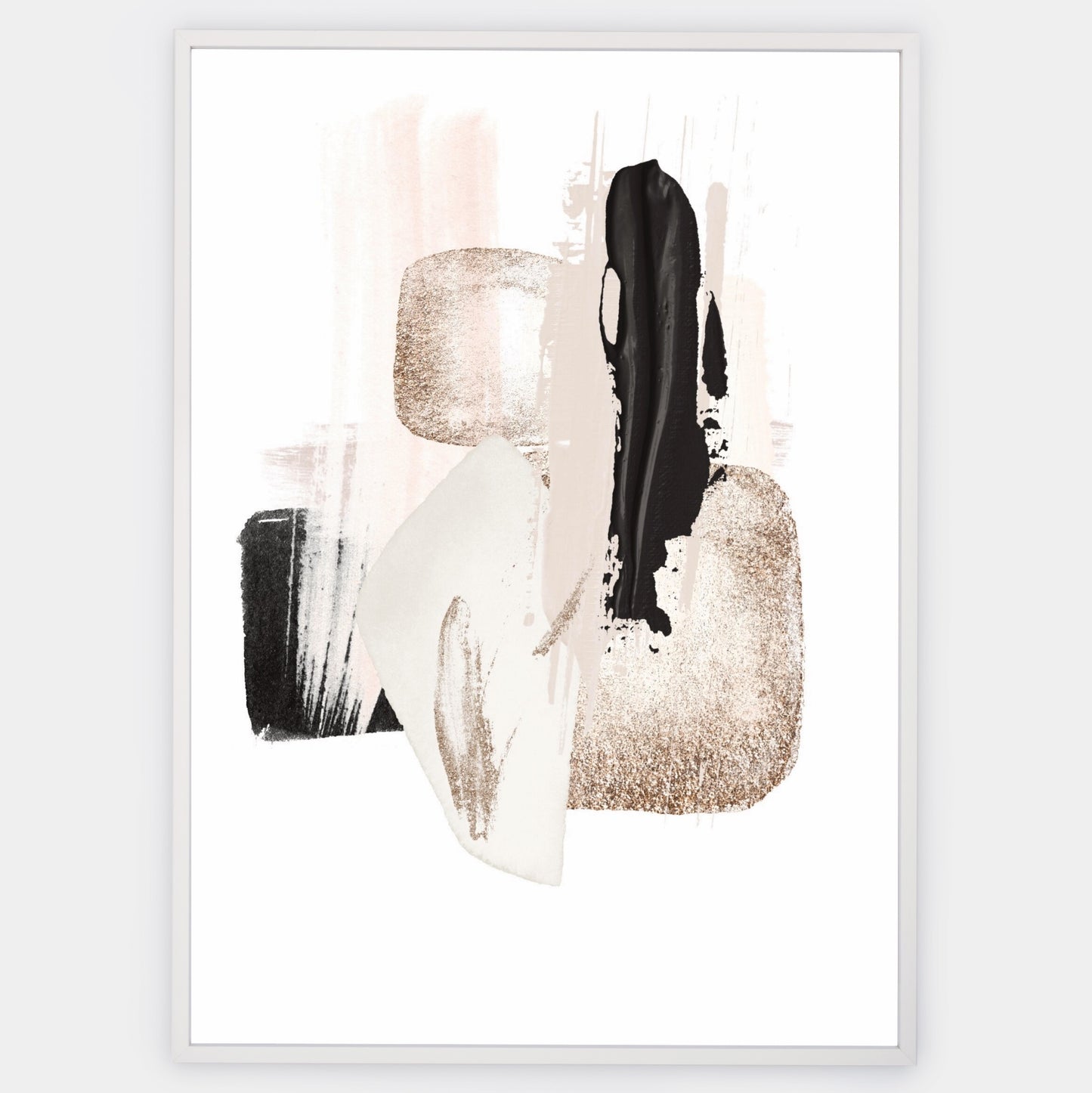 Abstract Poster "Shapes with Gold" No. 3