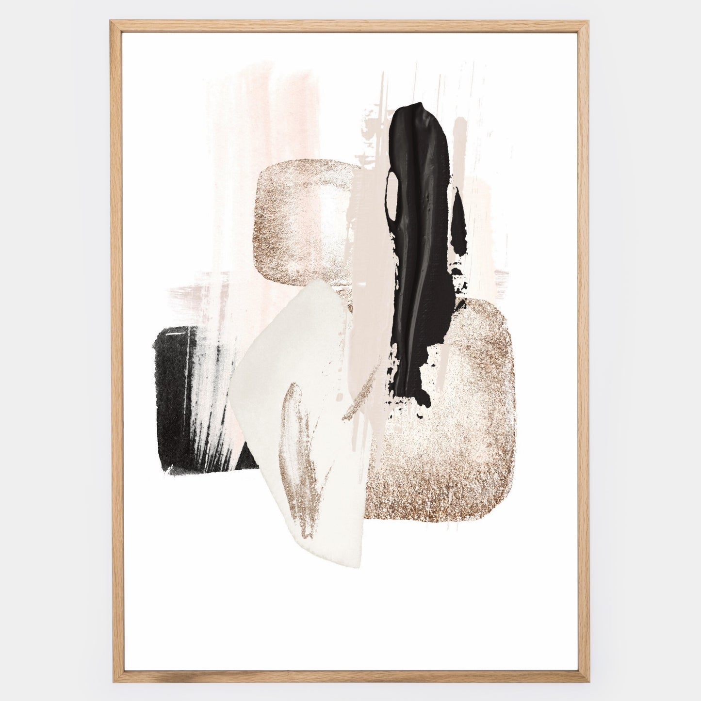 Abstract Poster "Shapes with Gold" No. 3