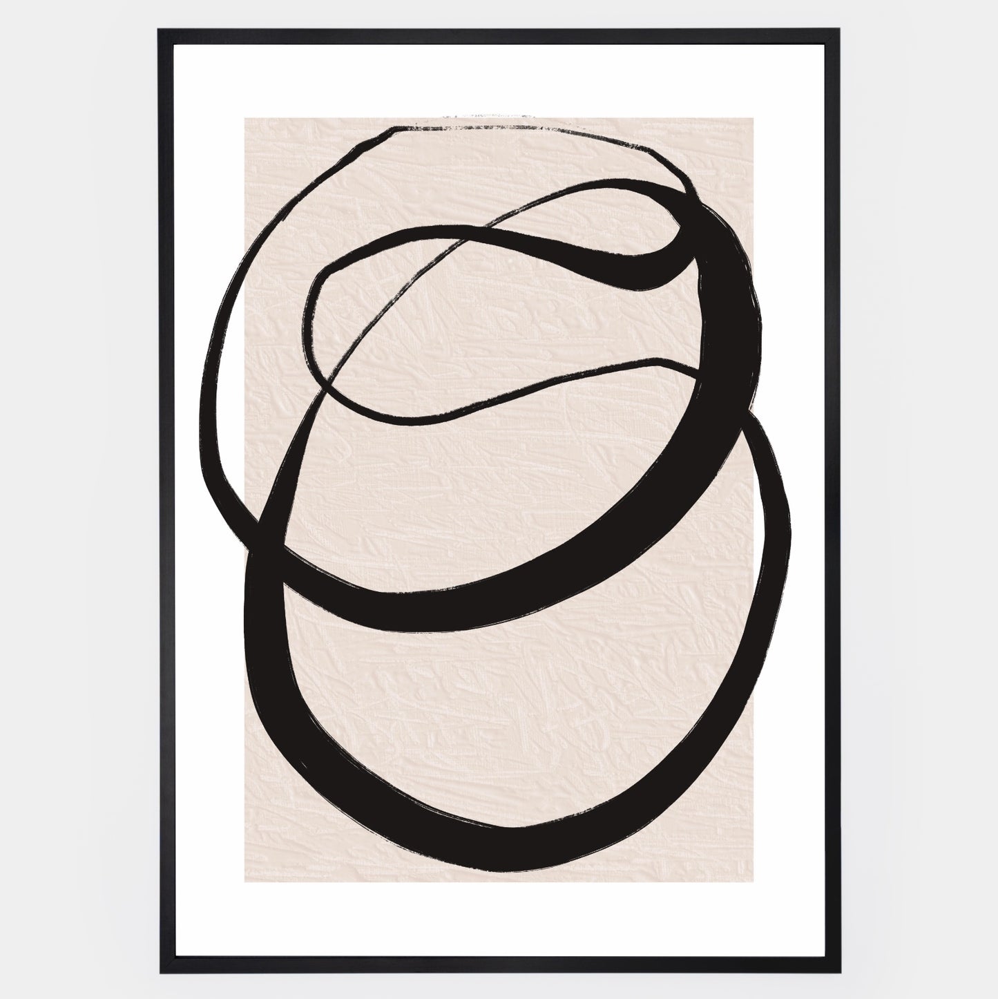 Abstract Poster "Lines on Beige" No. 1